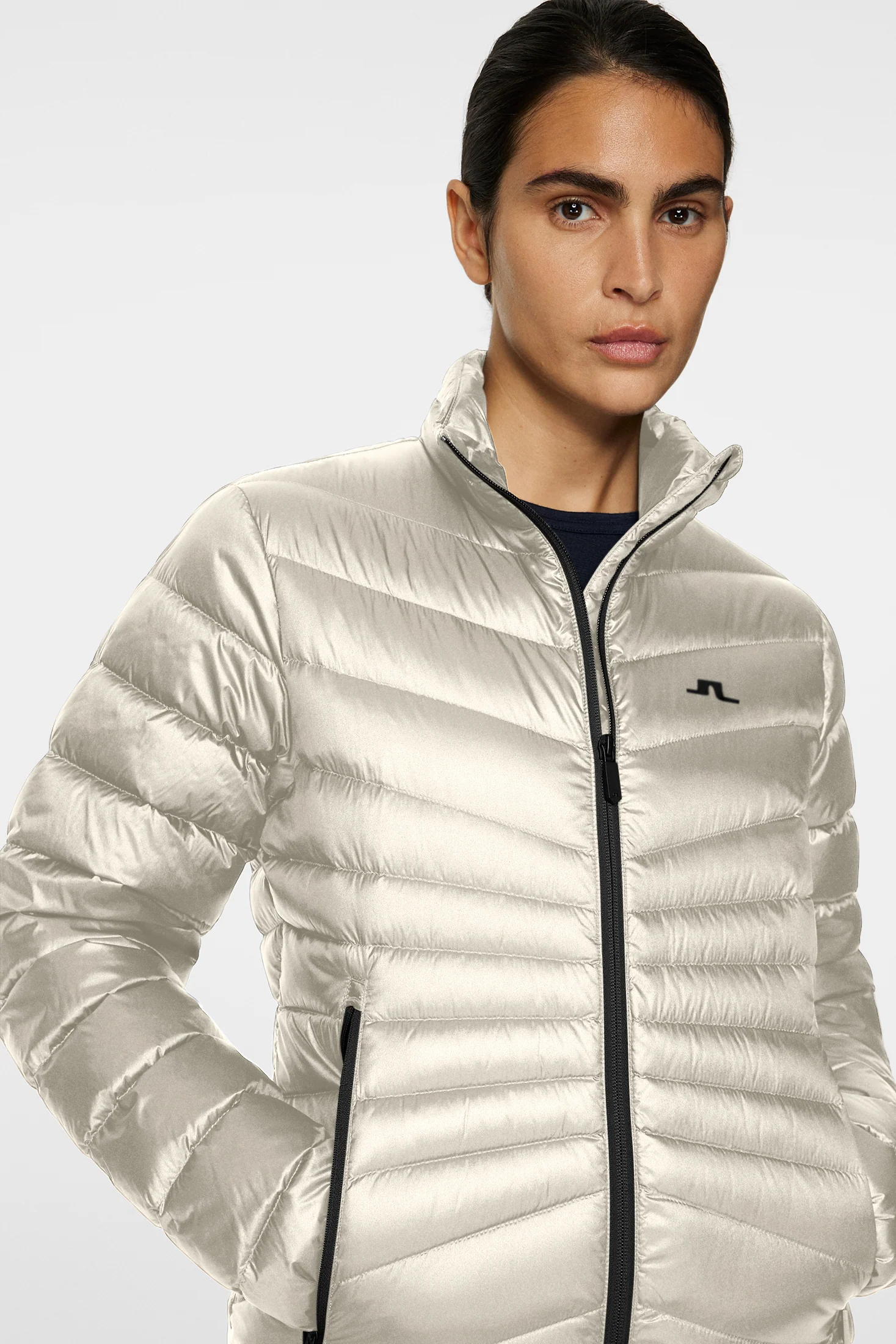 Lara Light Down Jacket / Moonbeam - Image 5