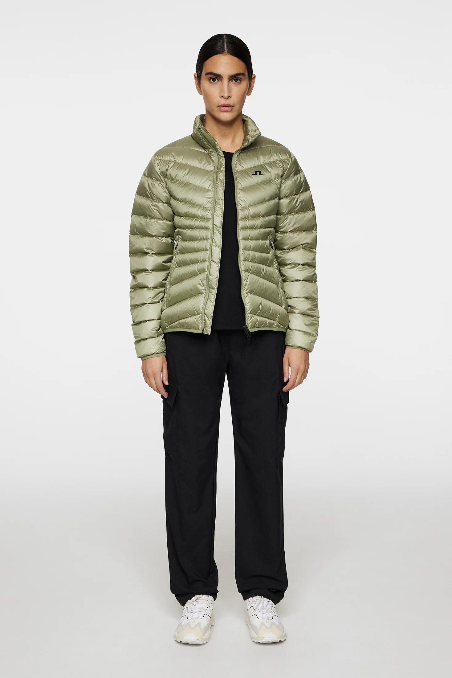 Lara Light Down Jacket / Oil Green - Image 4