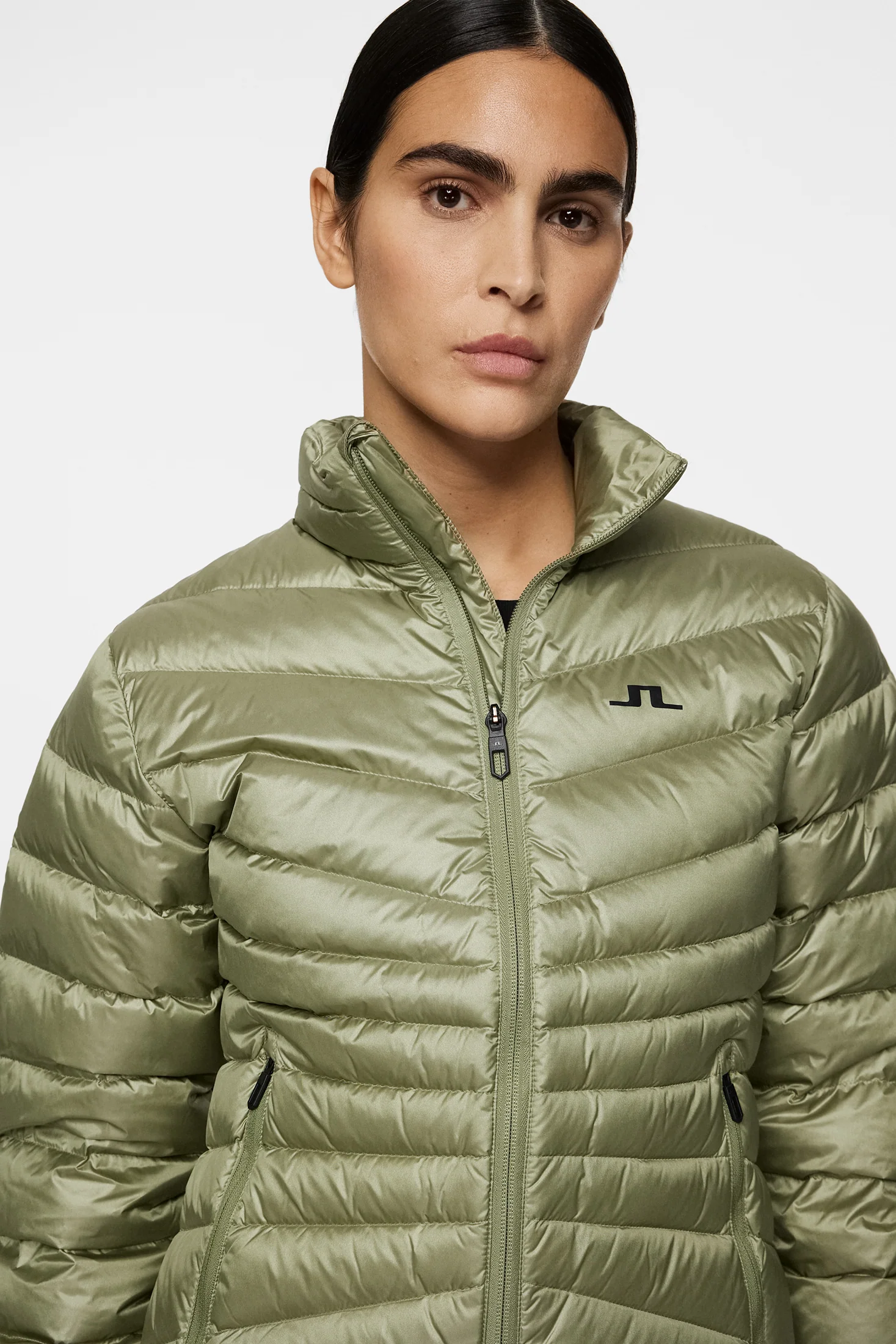 Lara Light Down Jacket / Oil Green - Image 5