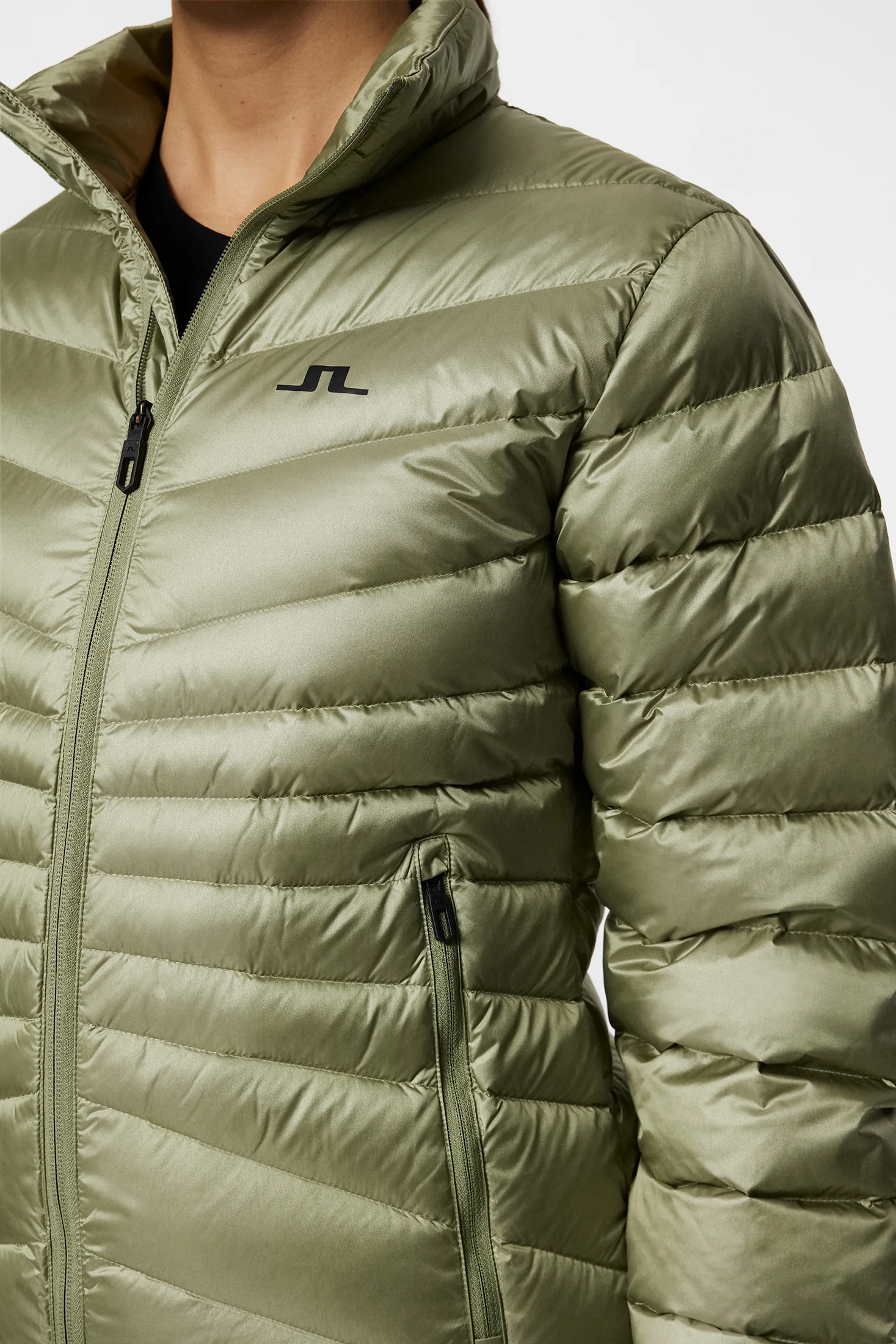 Lara Light Down Jacket / Oil Green - Image 6