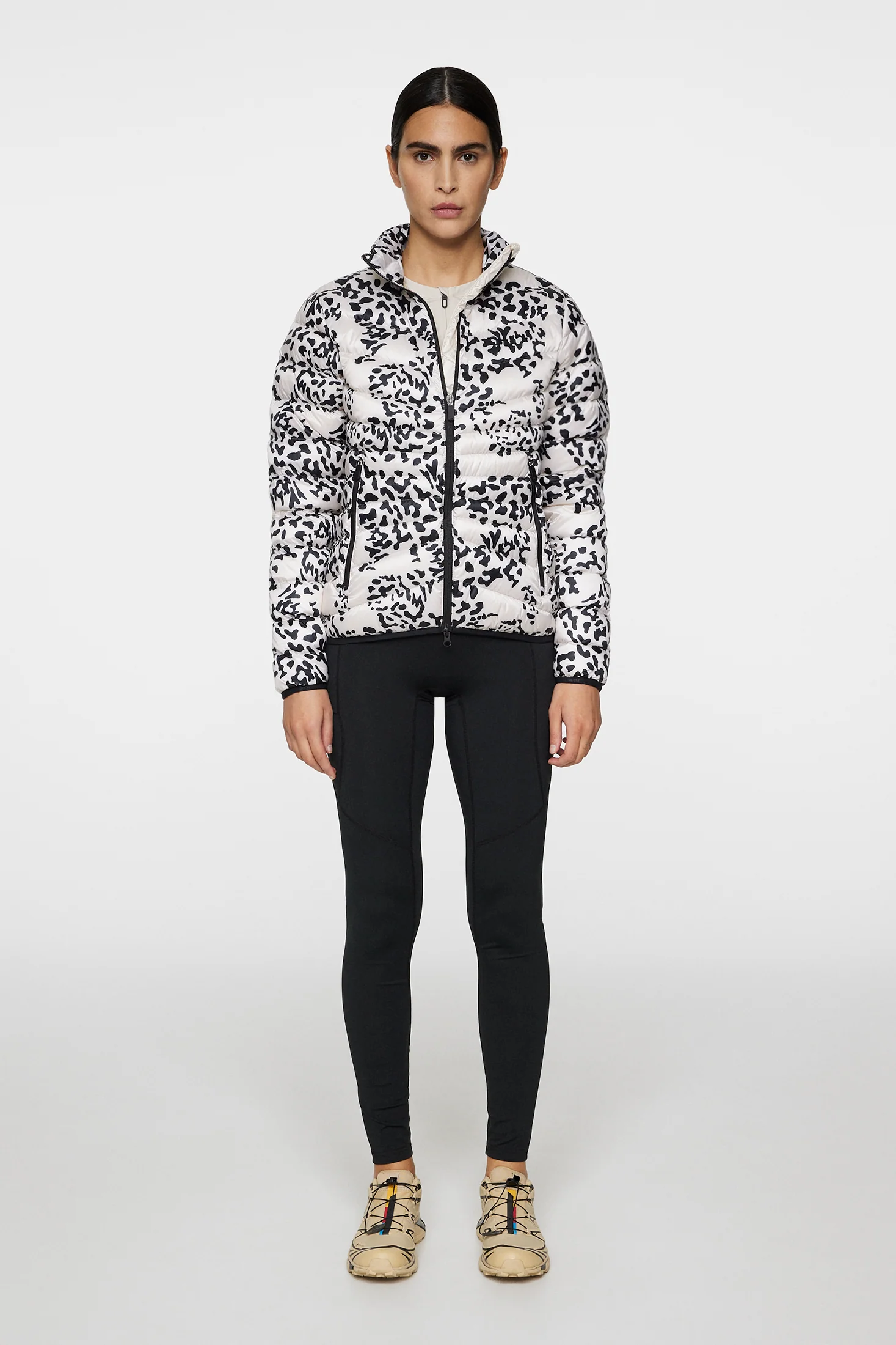 Lara Light Down Jacket Print / Snake Rock Moonbeam M - Image 4