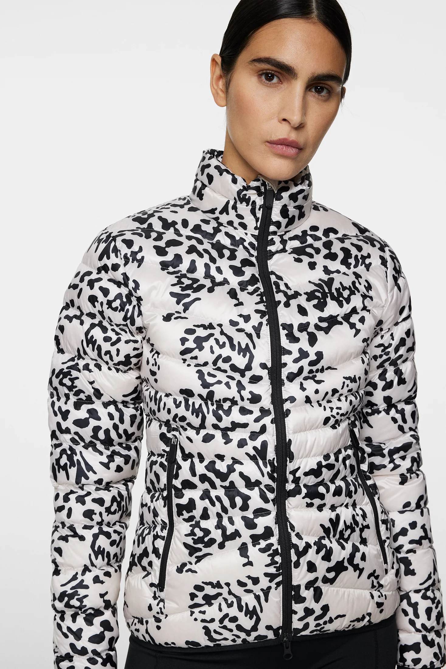 Lara Light Down Jacket Print / Snake Rock Moonbeam M - Image 5