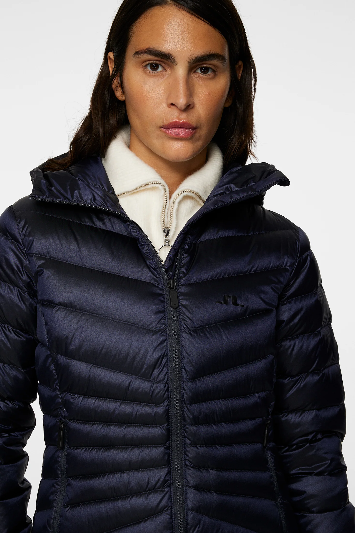 Lara Light Down Parka / JL Navy - Image 5
