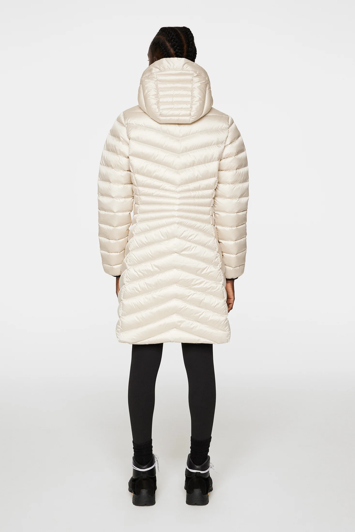 Lara Light Down Parka / Moonbeam - Image 3