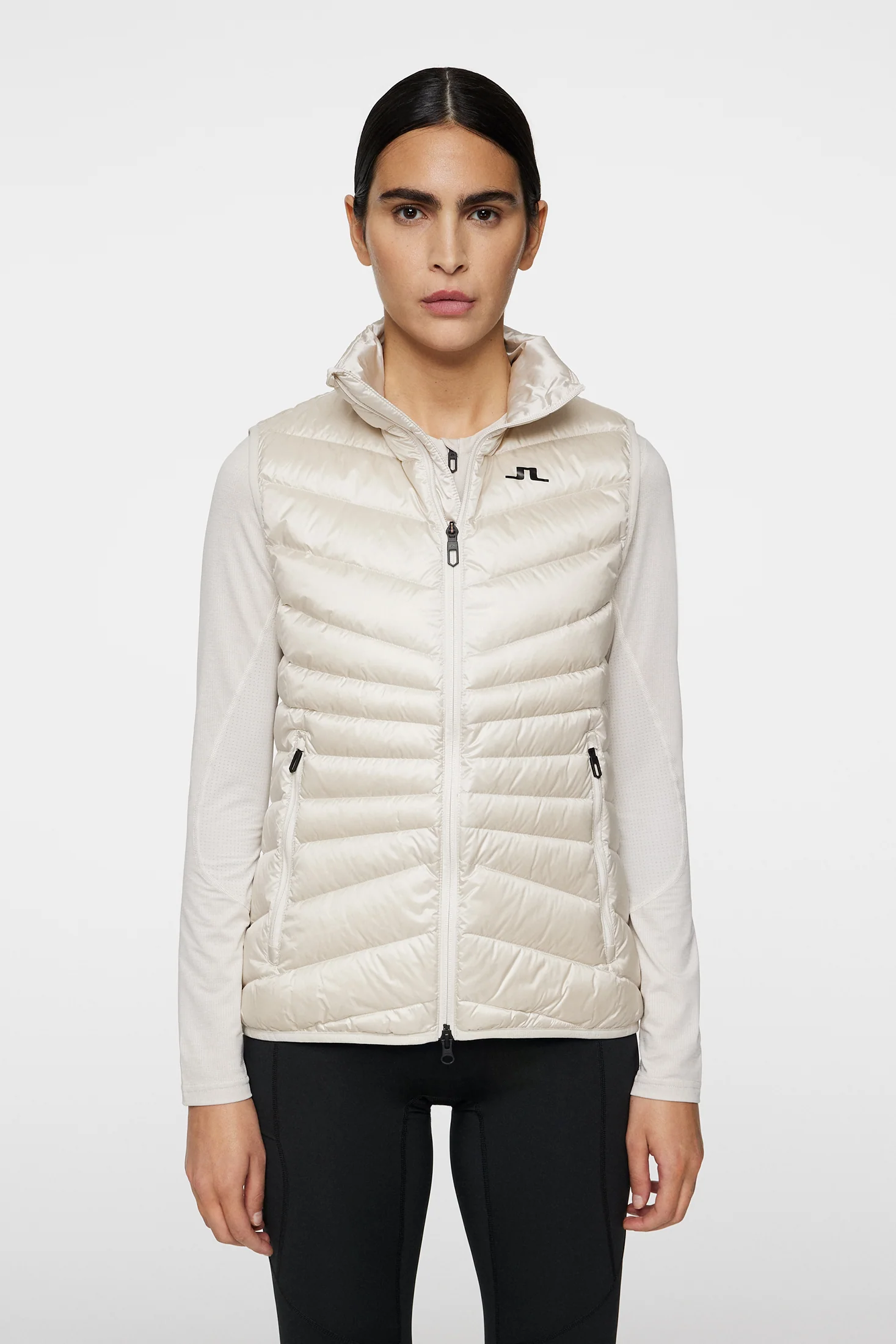 Lara Light Down Vest / Moonbeam - Image 2