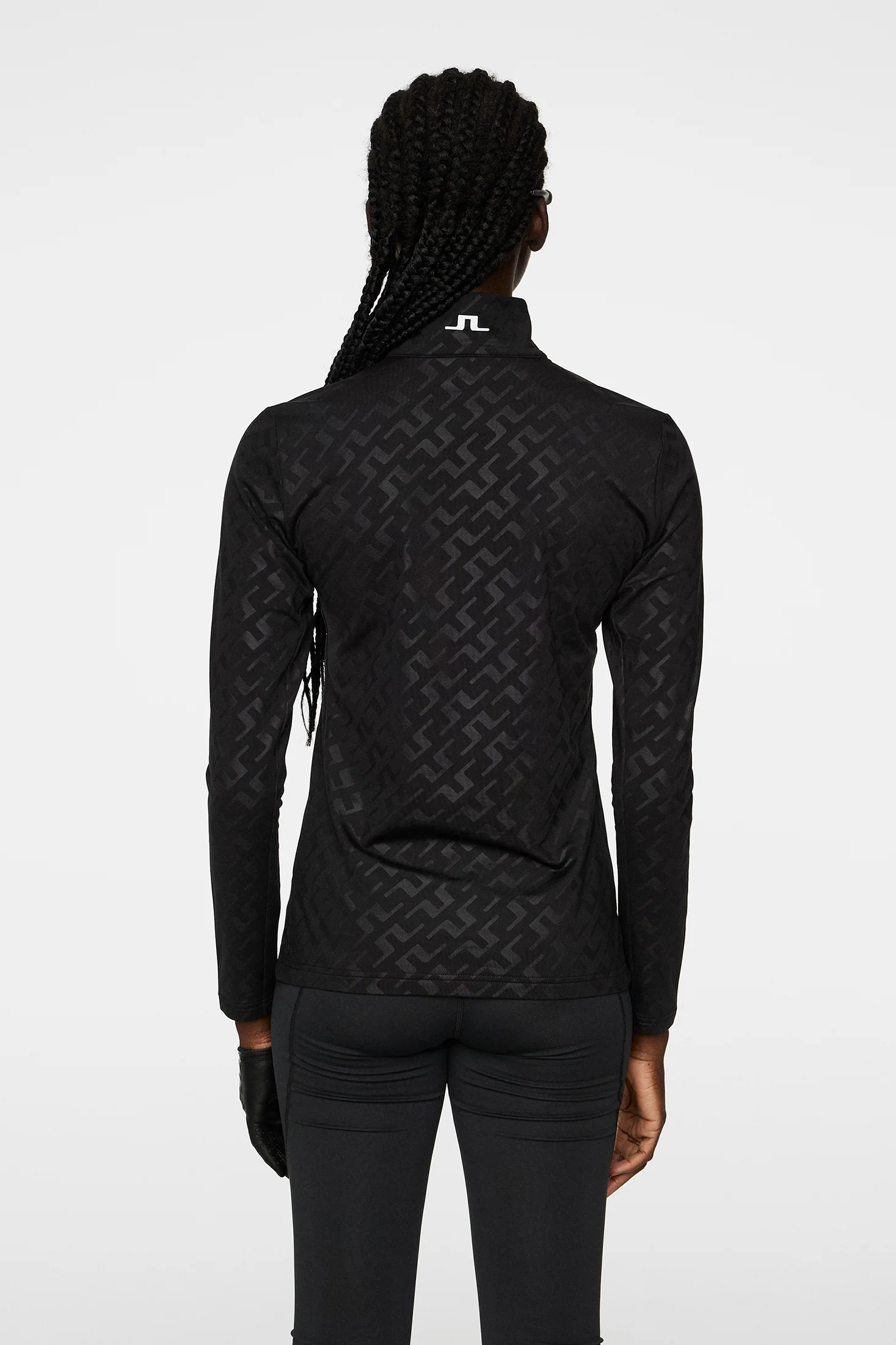 Lauryn Deboss Mid Layer / Bias Bridge Black - Image 3