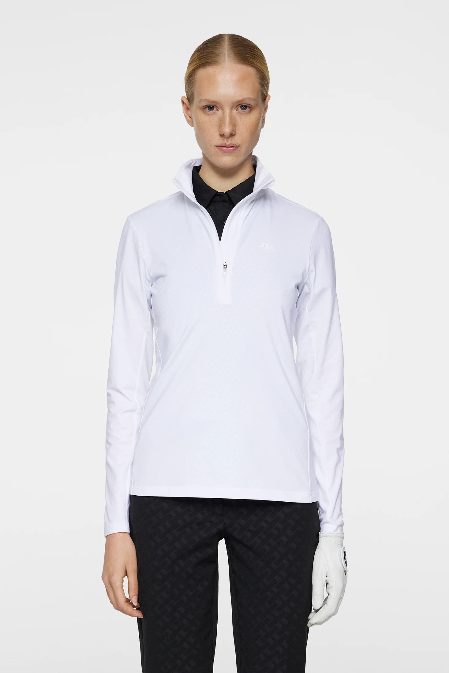 Lauryn Quarter Zip Mid Layer / White - Image 2