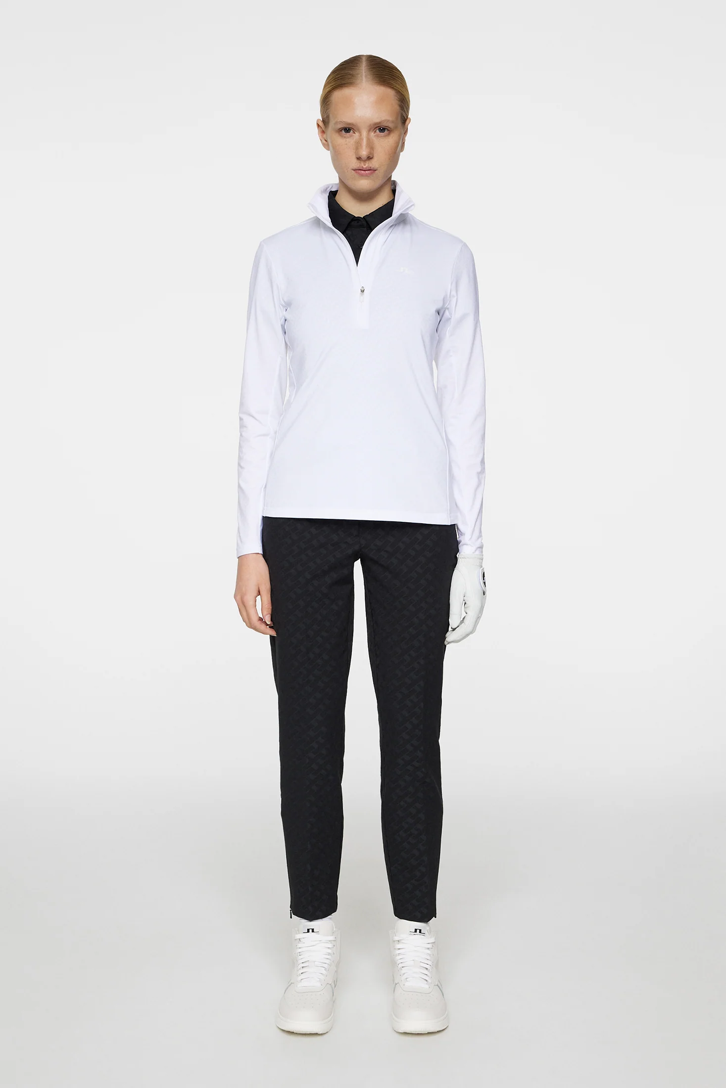 Lauryn Quarter Zip Mid Layer / White - Image 4