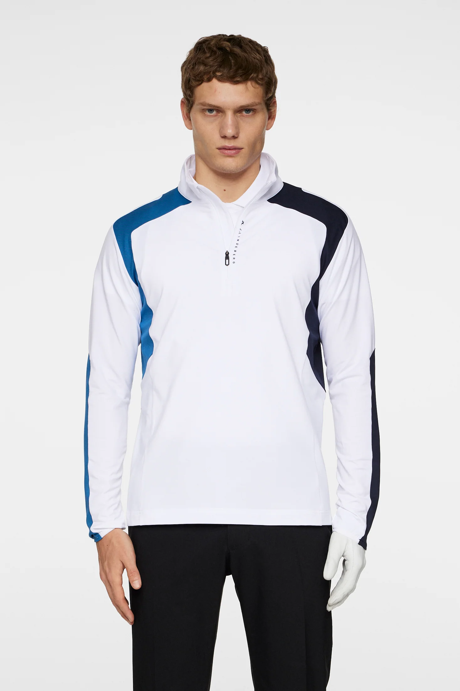 Leander Quarter Zip  Mid Layer / White - Image 2