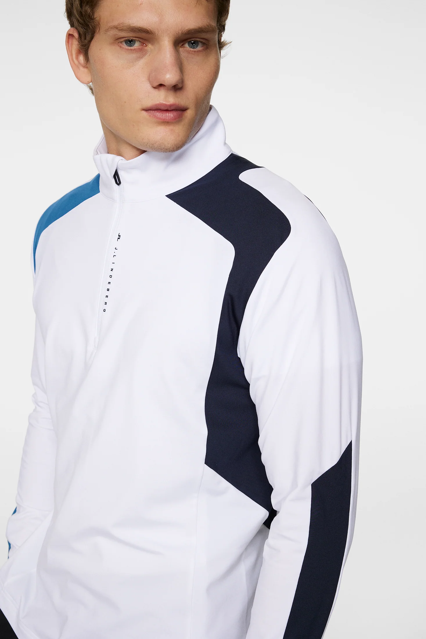 Leander Quarter Zip  Mid Layer / White - Image 5