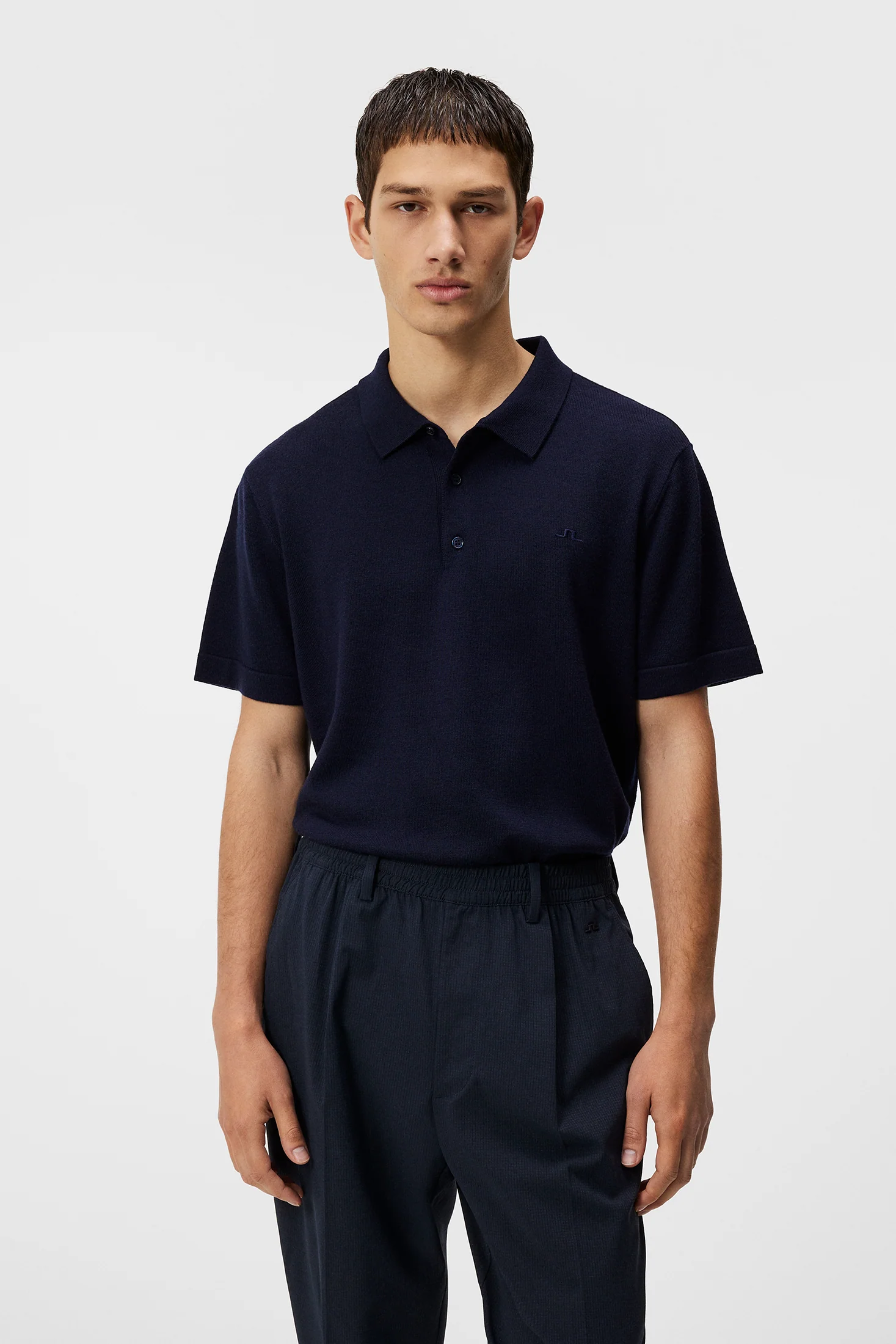 Lear Knitted Shirt / JL Navy - Image 2