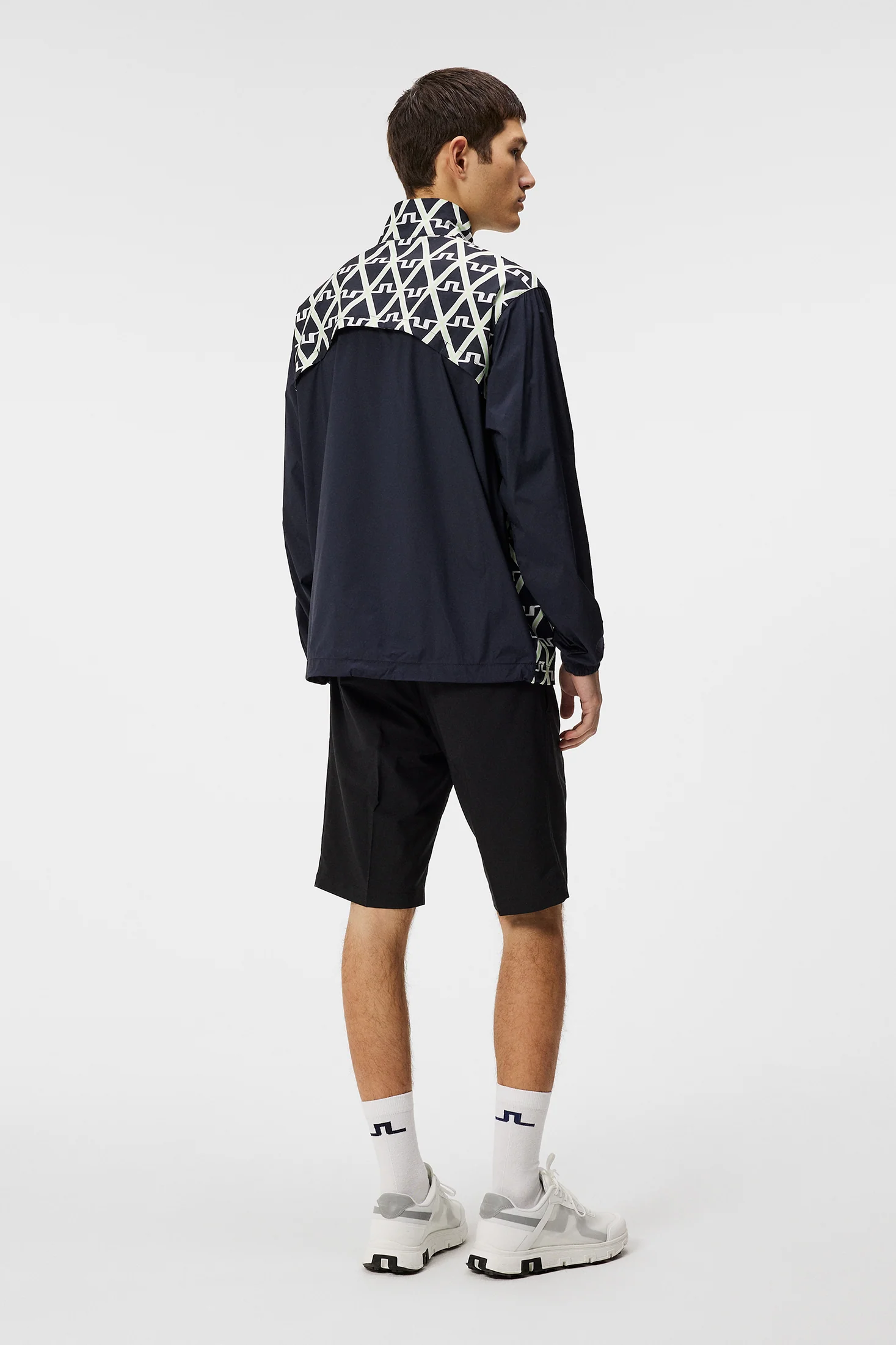 Lear printed Wind jacket / Geo JL Navy - Image 3