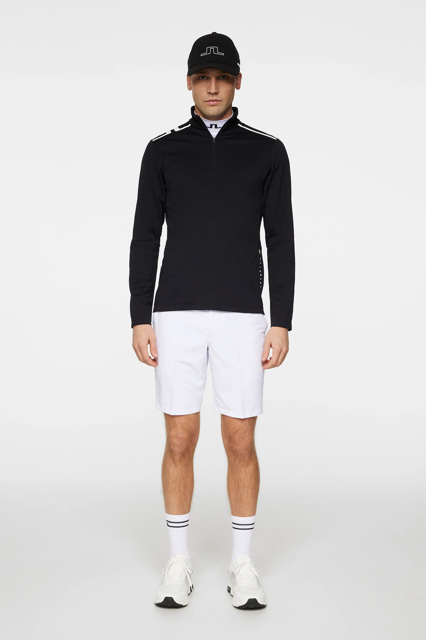 Leon Quarter Zip Mid Layer / Black - Image 4