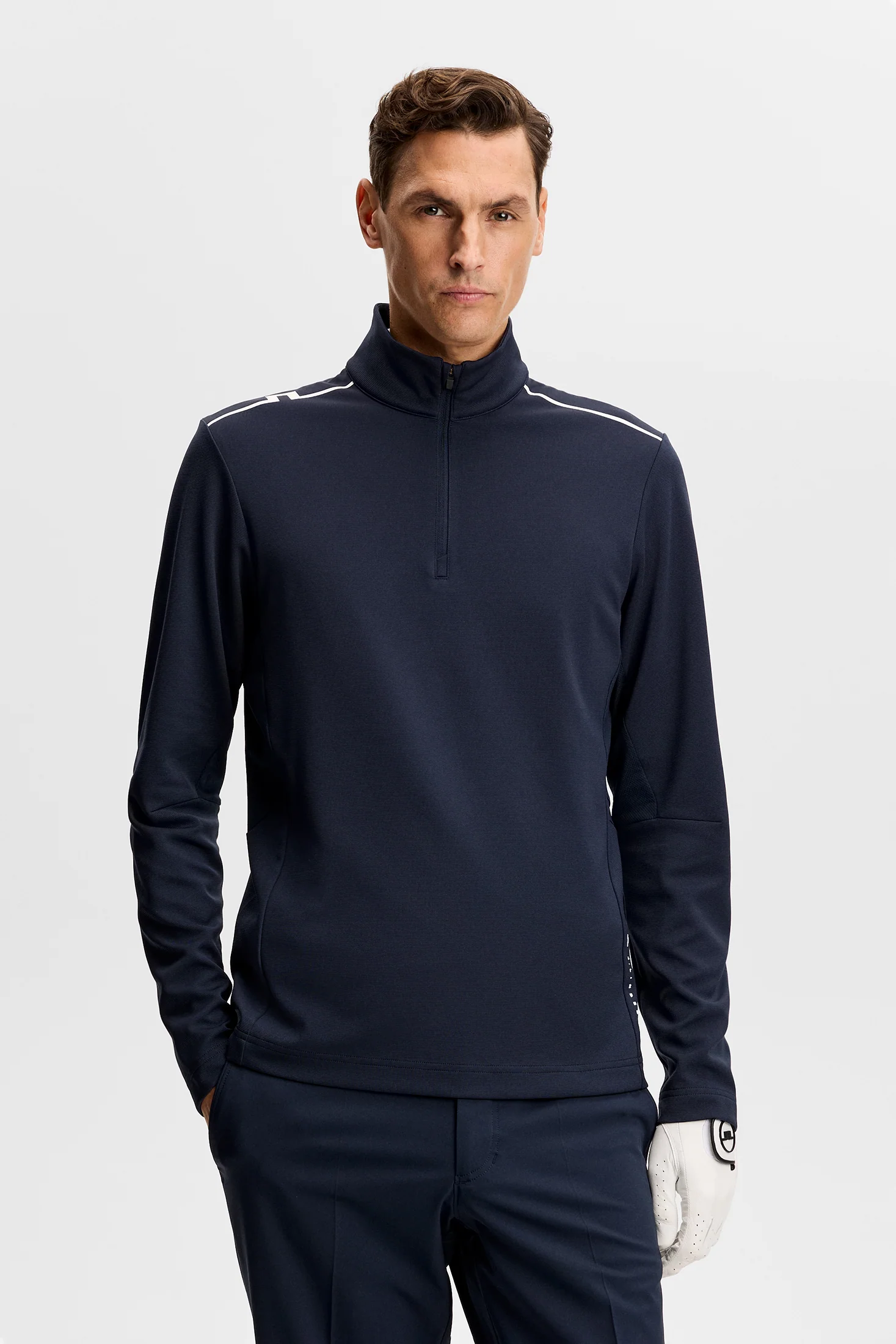 Leon Quarter Zip Mid Layer / JL Navy - Image 2