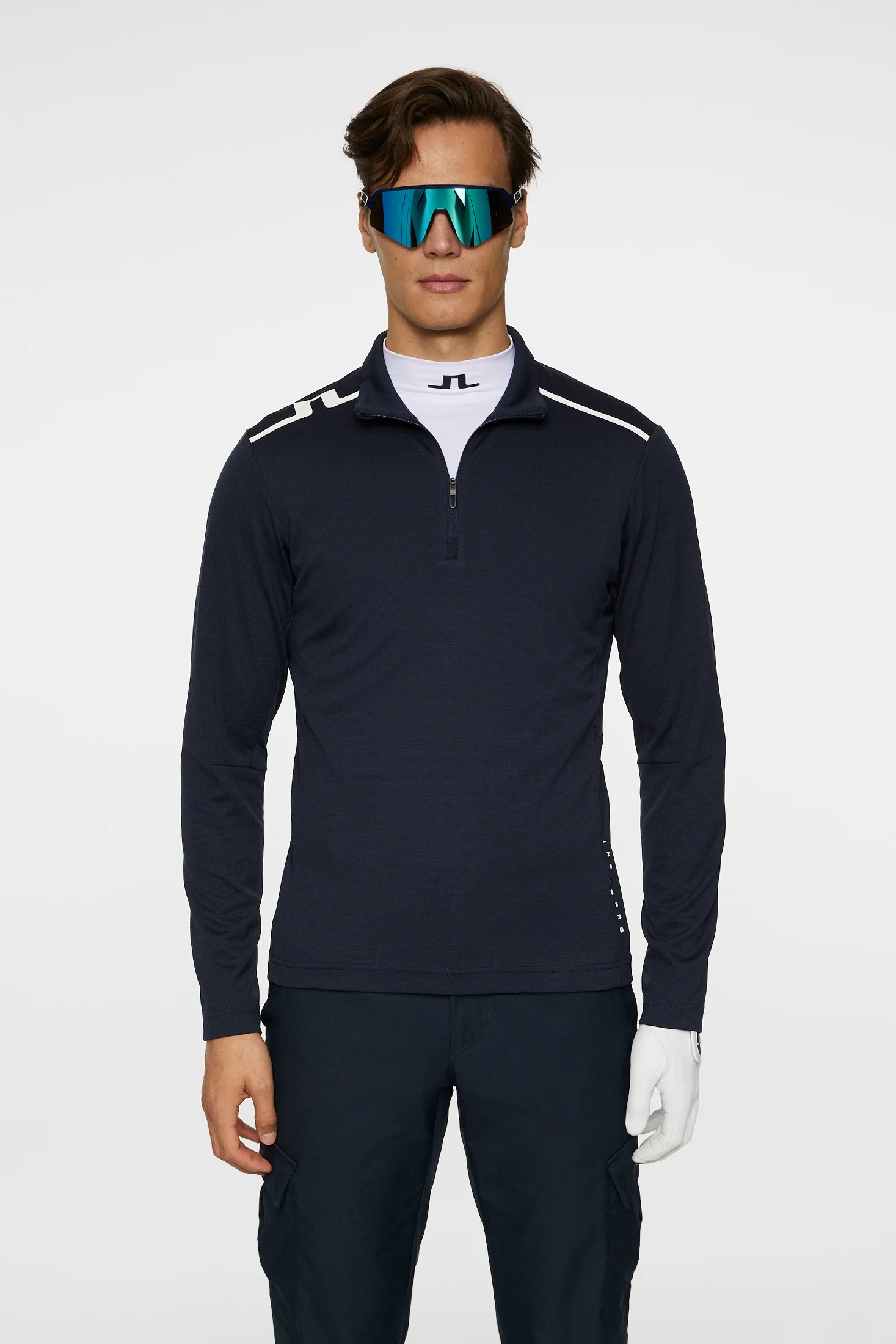 Leon Quarter Zip Mid Layer / JL Navy - Image 2