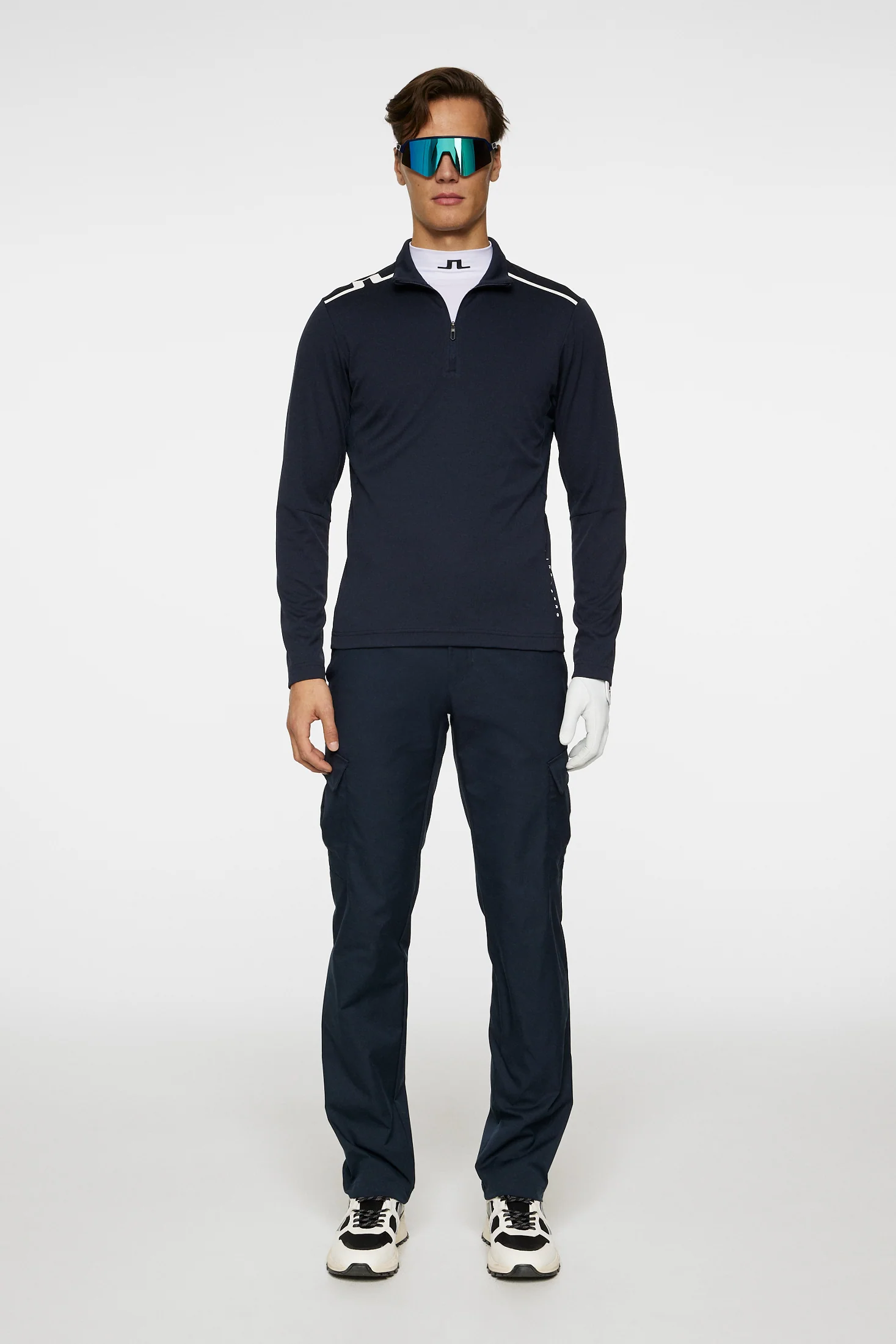 Leon Quarter Zip Mid Layer / JL Navy - Image 4