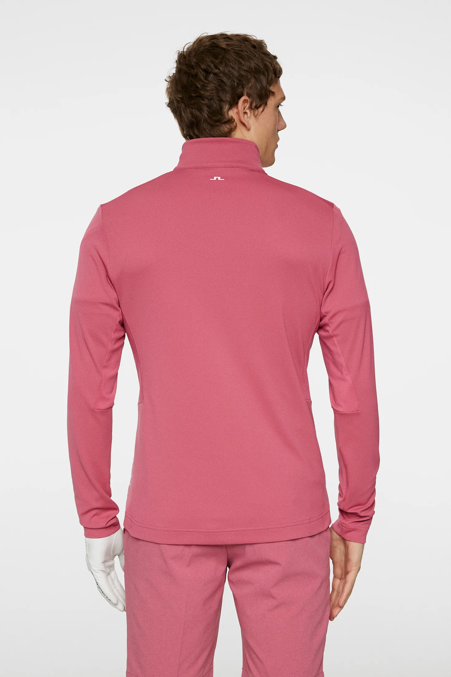 Leon Quarter Zip Mid Layer / Rose Wine - Image 3