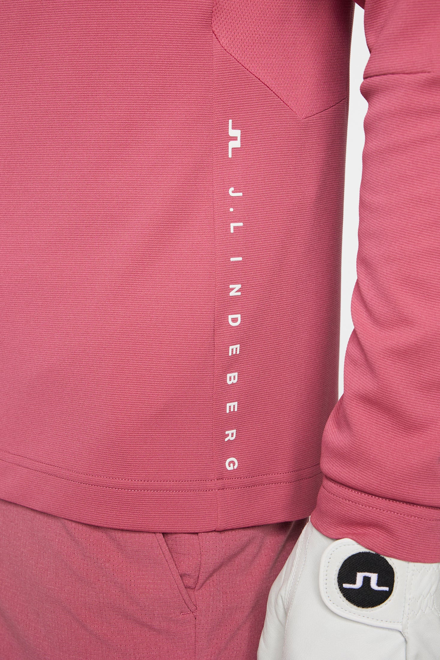 Leon Quarter Zip Mid Layer / Rose Wine - Image 6