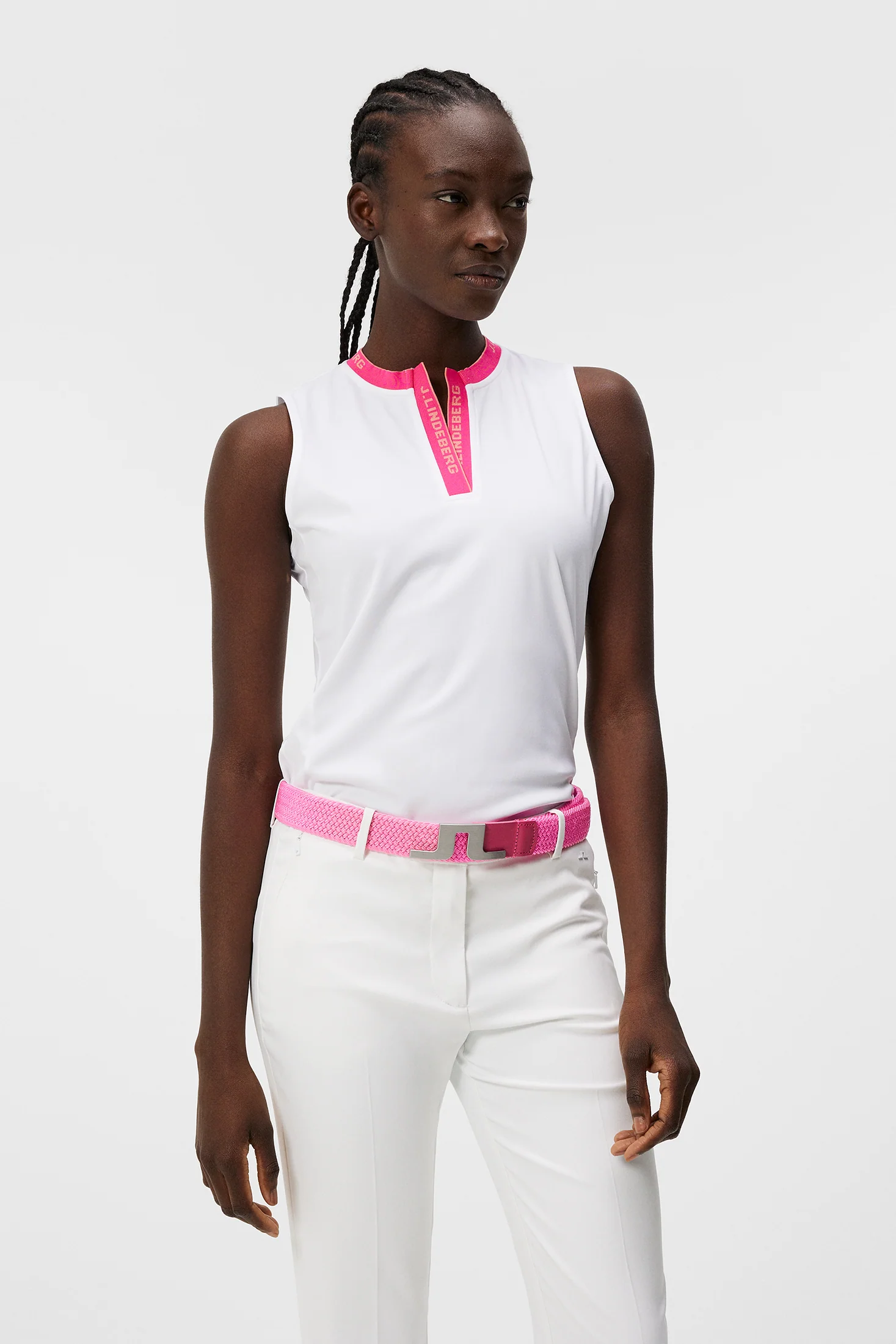 Leya Sleeveless Top / White - Image 2