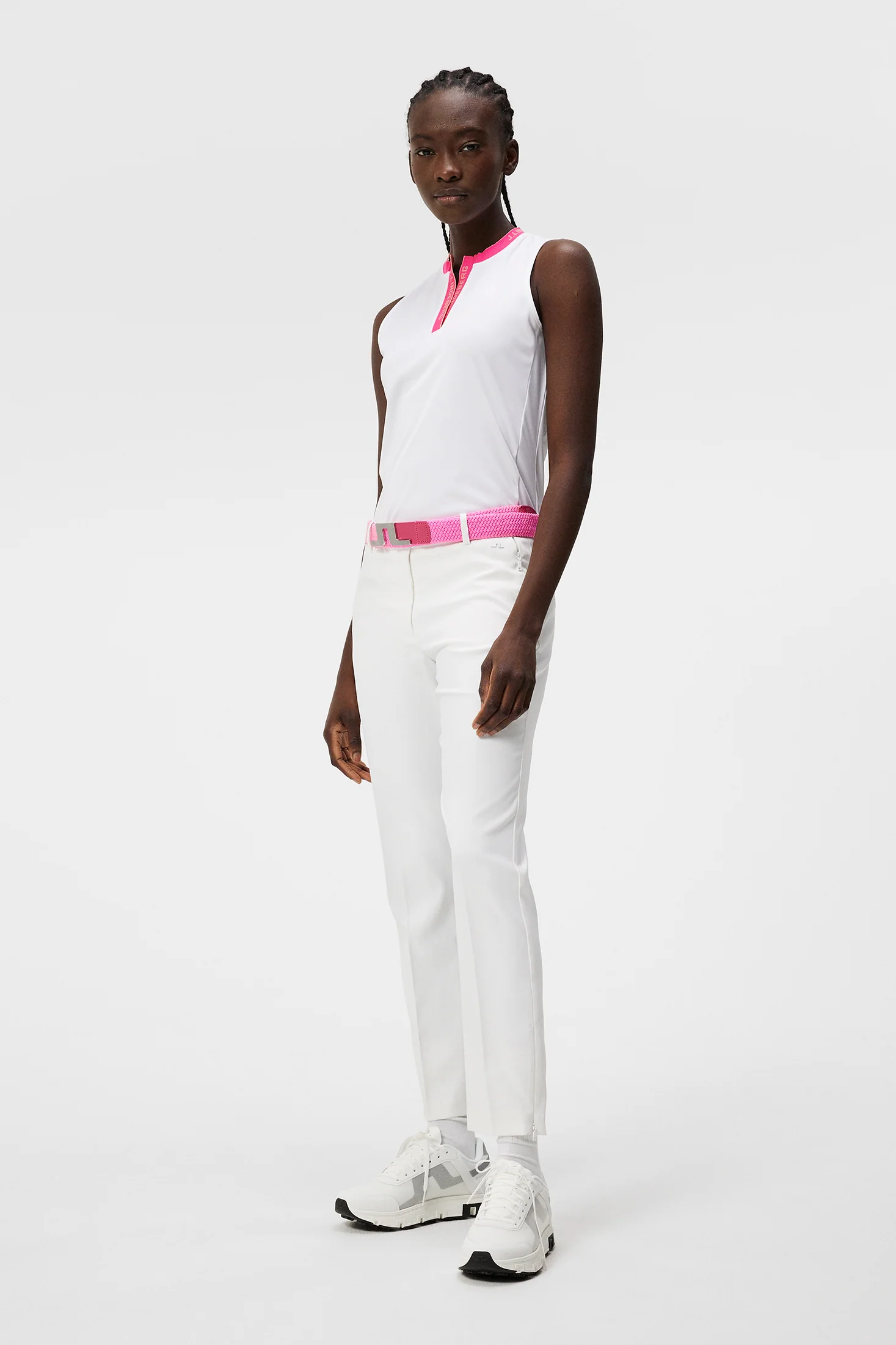 Leya Sleeveless Top / White - Image 4