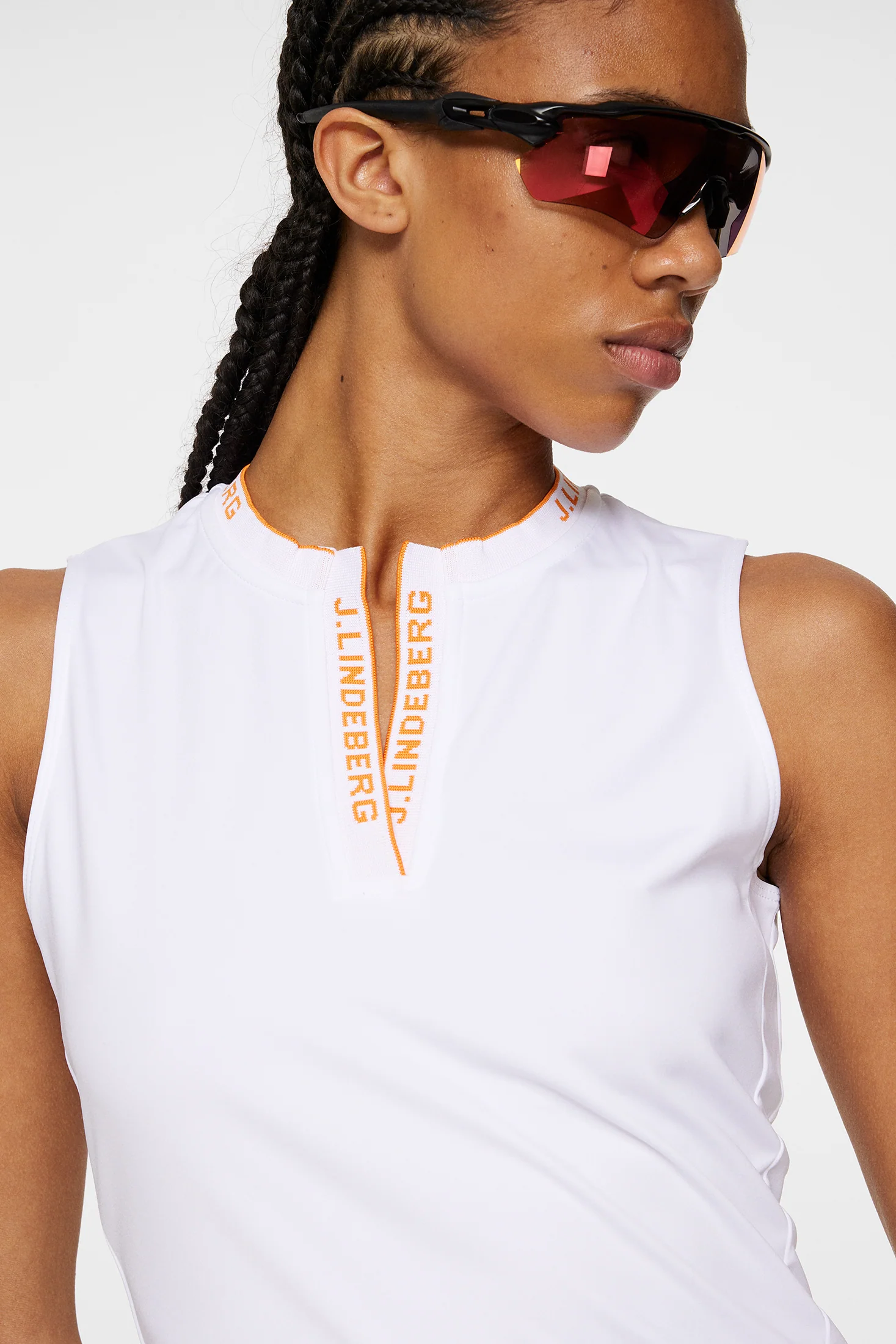 Leya Sleeveless Top / White - Image 5