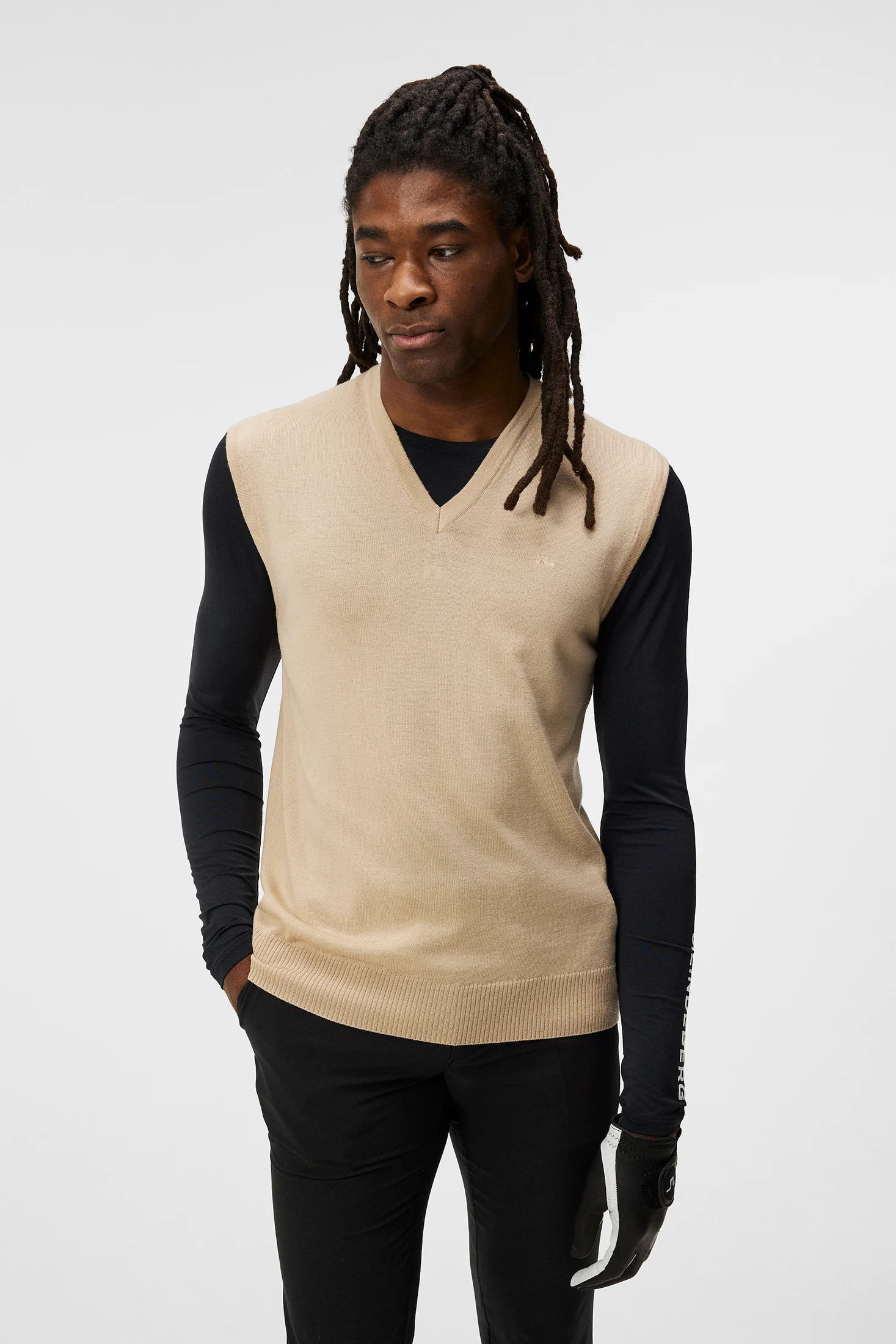 Liam Knitted Vest / Safari Beige - Image 2