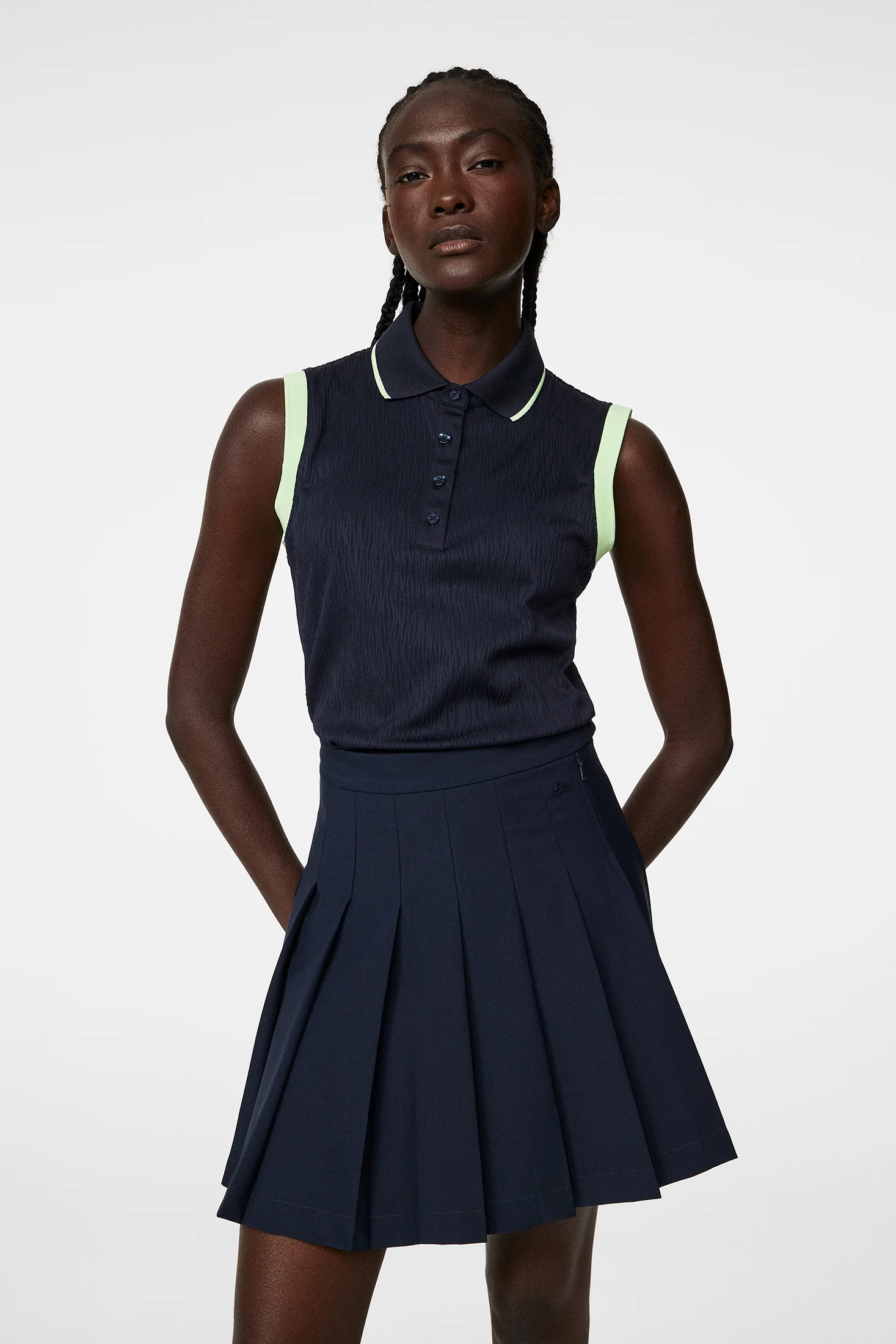 Lila Sleeveless Top / JL Navy - Image 2