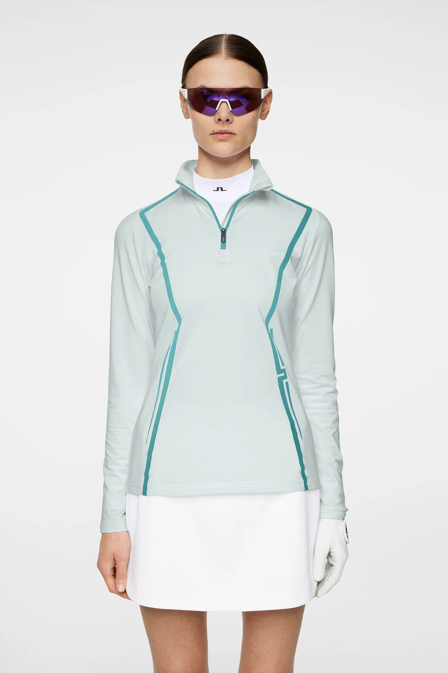 Lina Quarter Zip Mid Layer / Moonlight Jade - Image 3
