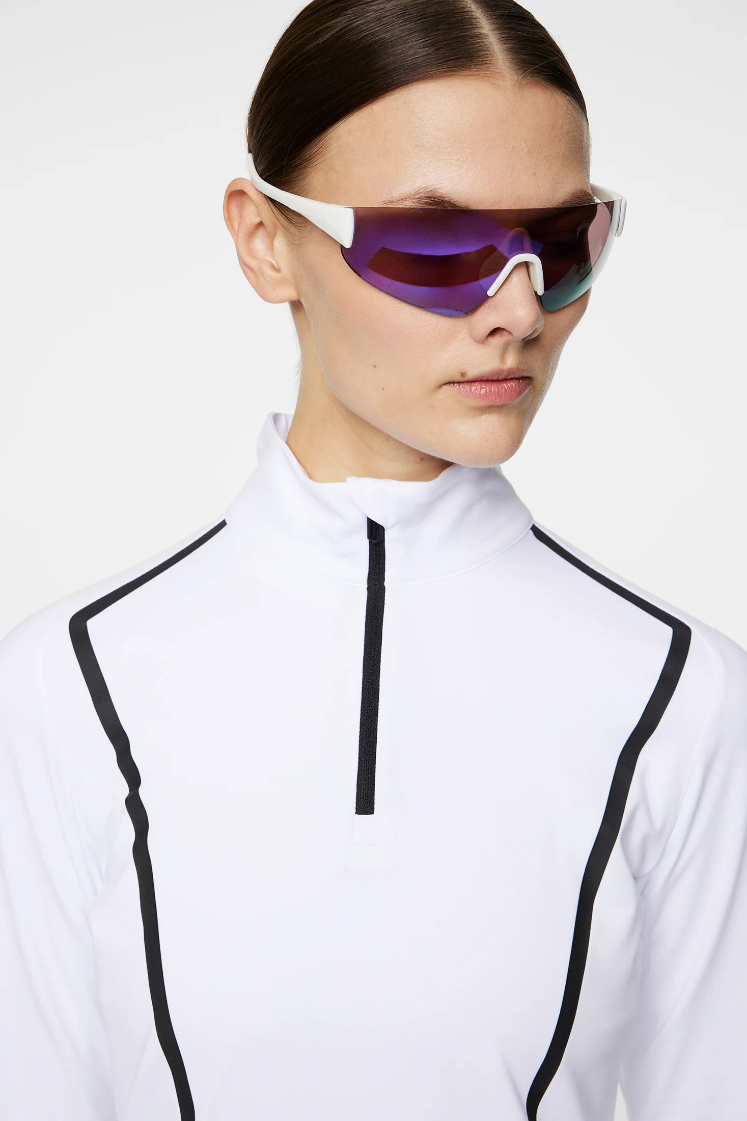 Lina Quarter Zip Midlayer / White - Image 5