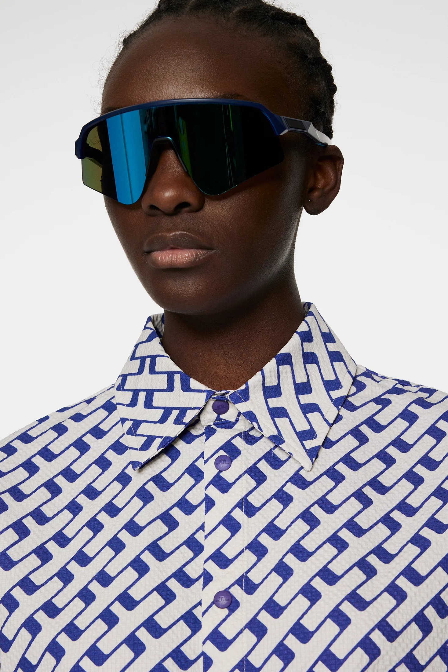 Linda Printed Shirt / Tour Geo Moonbeam M - Image 5