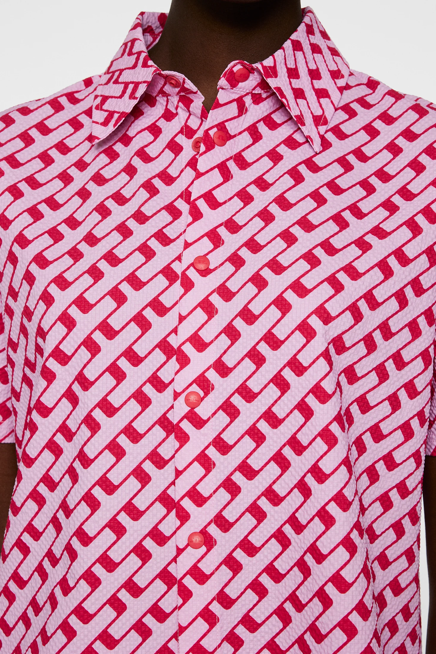 Linda Printed Shirt / Tour Geo Pink M - Image 6