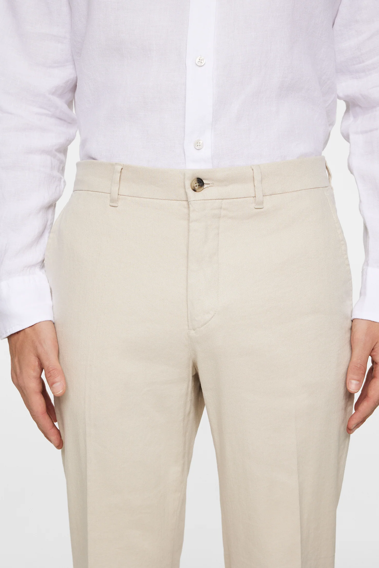 Lois C Linen Stretch Pants / Moonbeam - Image 5