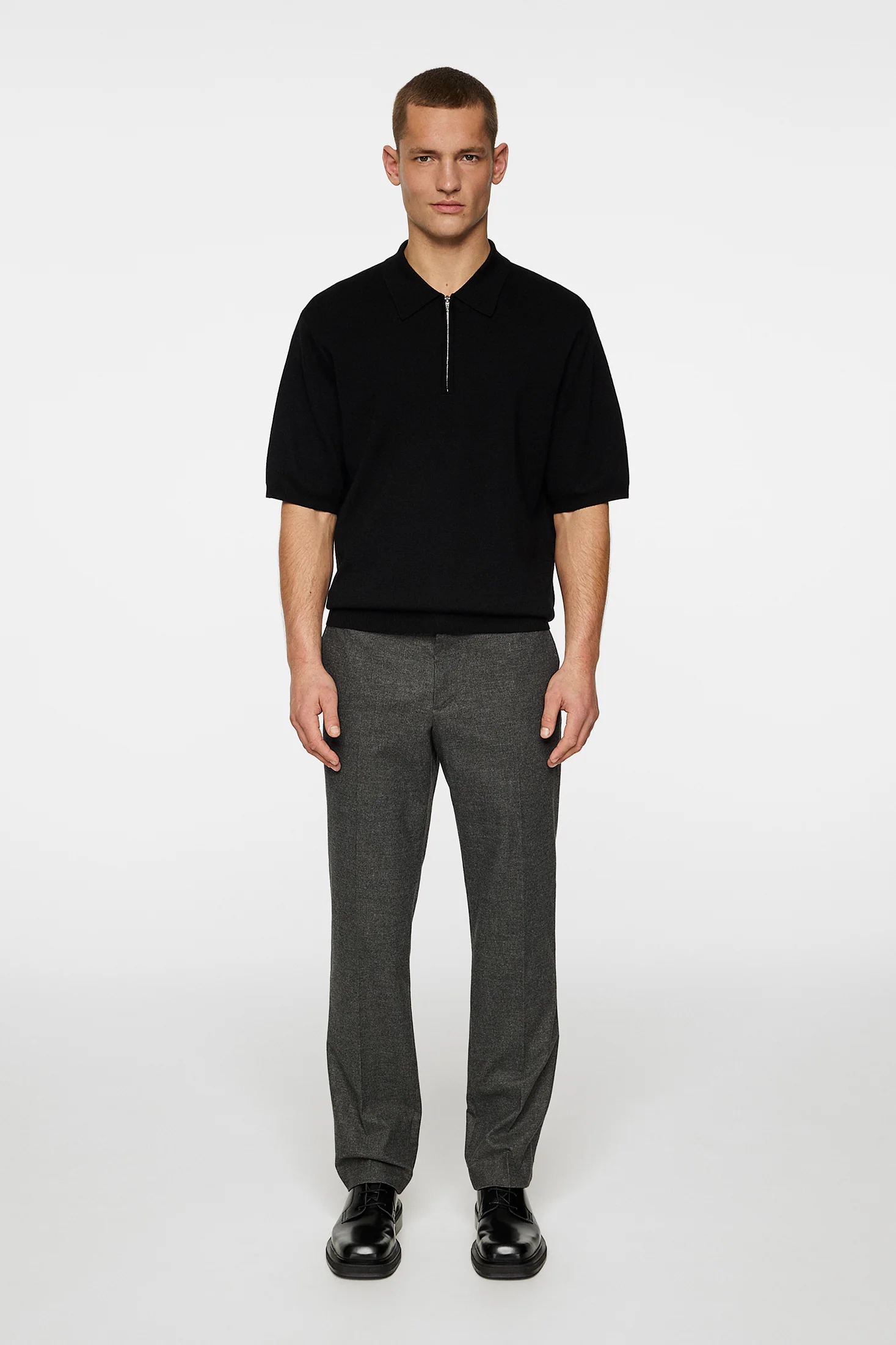 Lois C Micro Pattern Pants / Dark Grey - Image 4