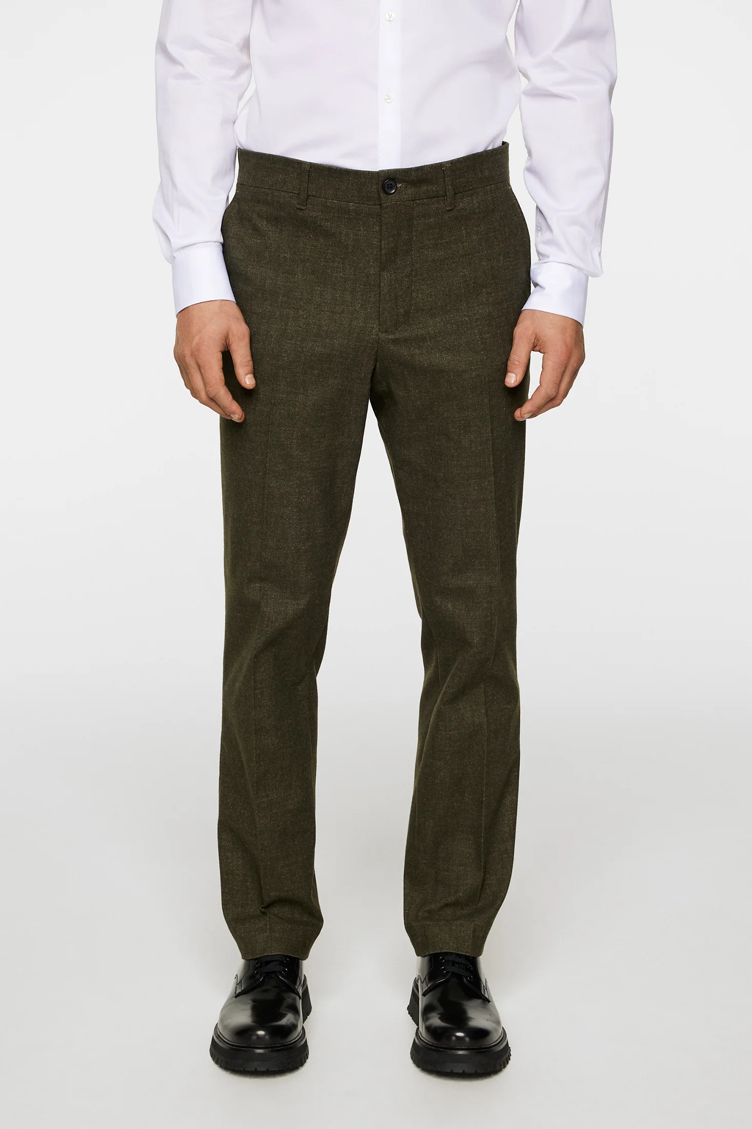Lois C Micro Pattern Pants / Forest Green - Image 2