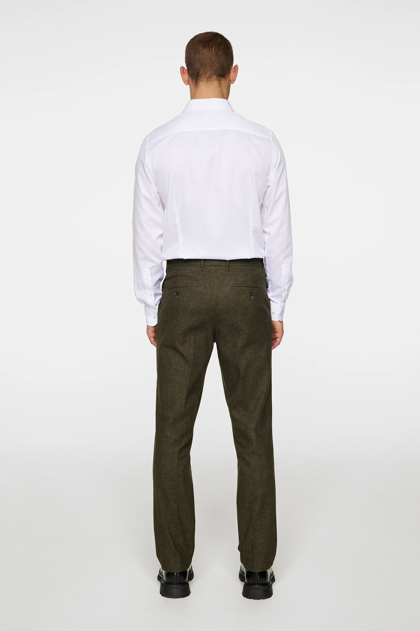 Lois C Micro Pattern Pants / Forest Green - Image 3