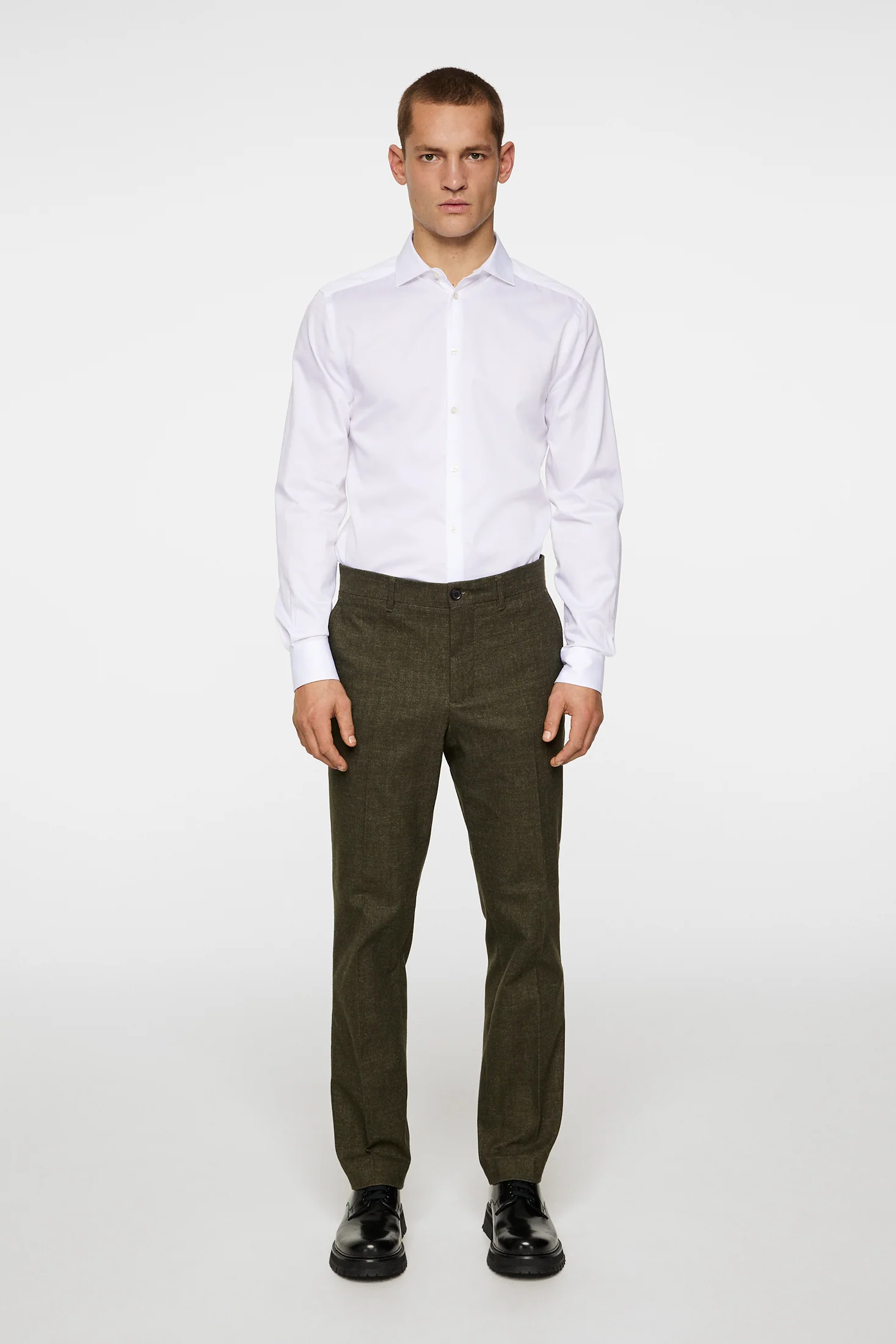 Lois C Micro Pattern Pants / Forest Green - Image 4