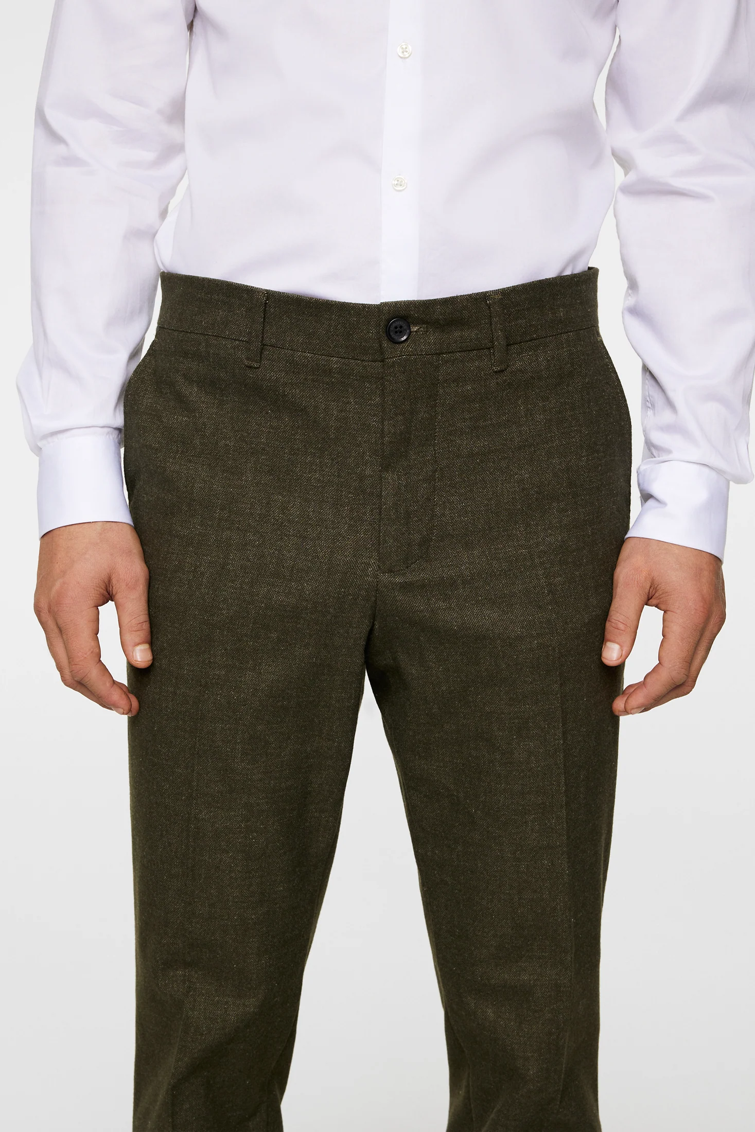 Lois C Micro Pattern Pants / Forest Green - Image 5
