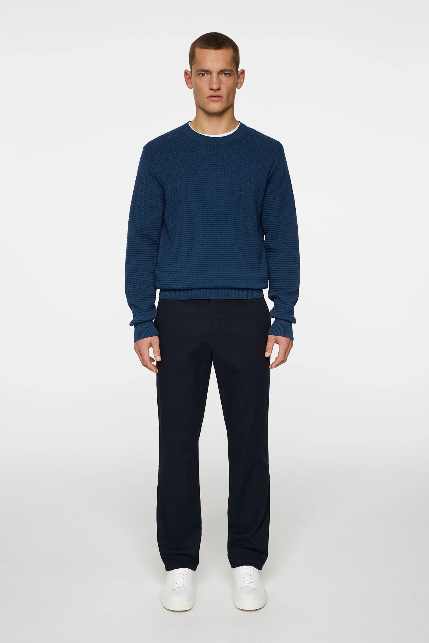 Lois C Micro Texture Pants / JL Navy - Image 5
