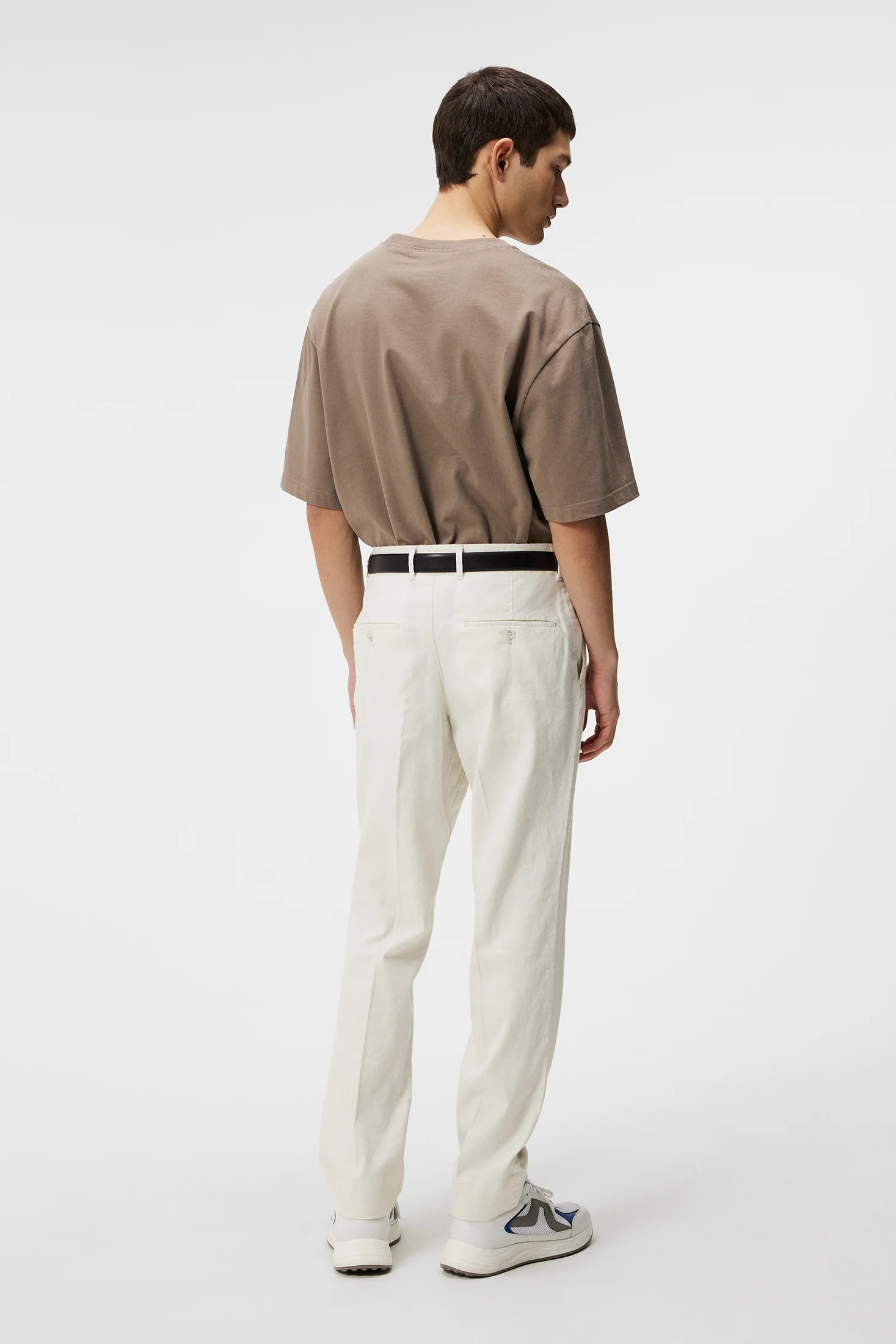 Lois Linen Stretch Pants / Cloud White - Image 3