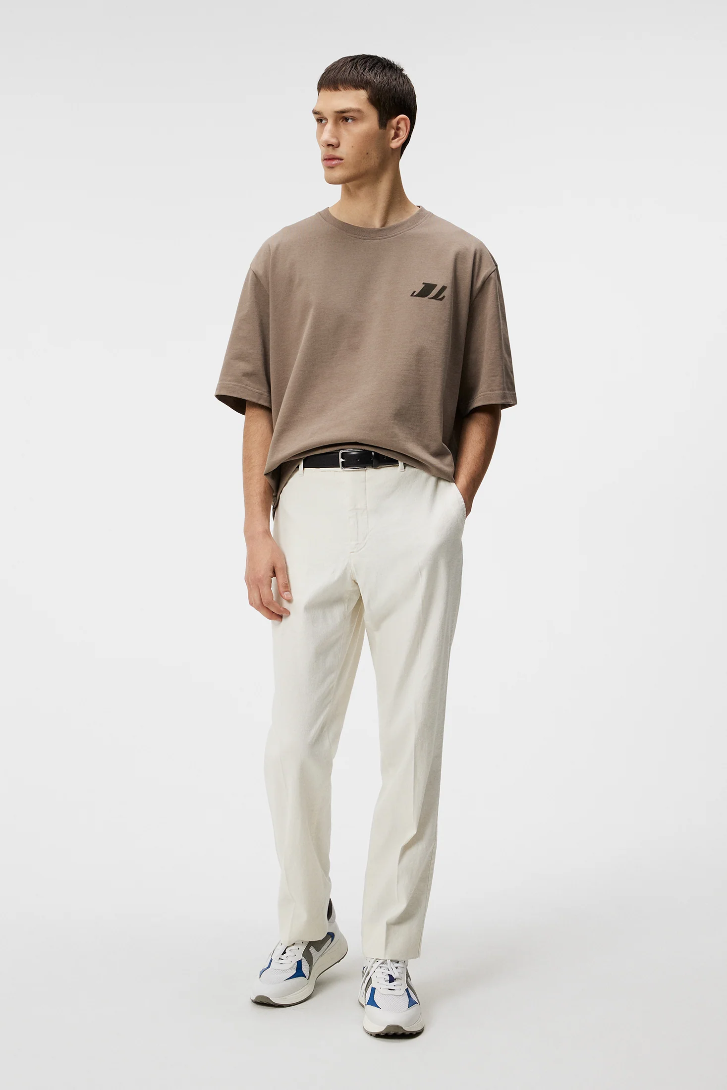 Lois Linen Stretch Pants / Cloud White - Image 4