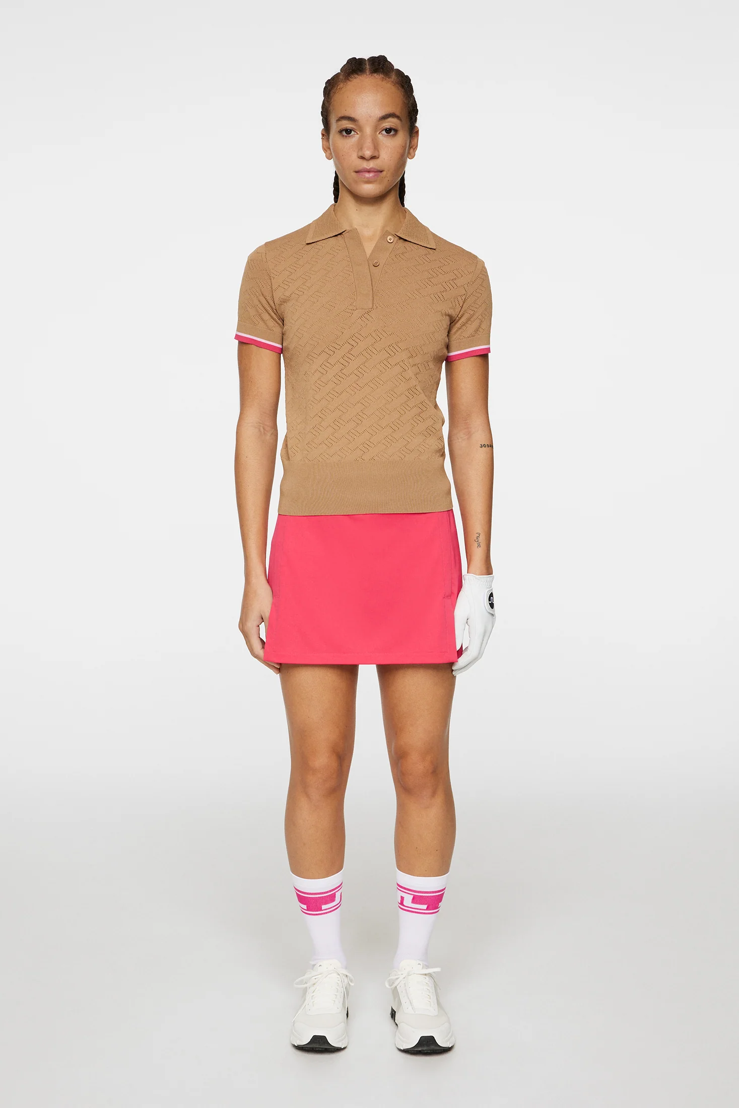 Lomi Knitted Polo Shirt / Tigers Eye - Image 4