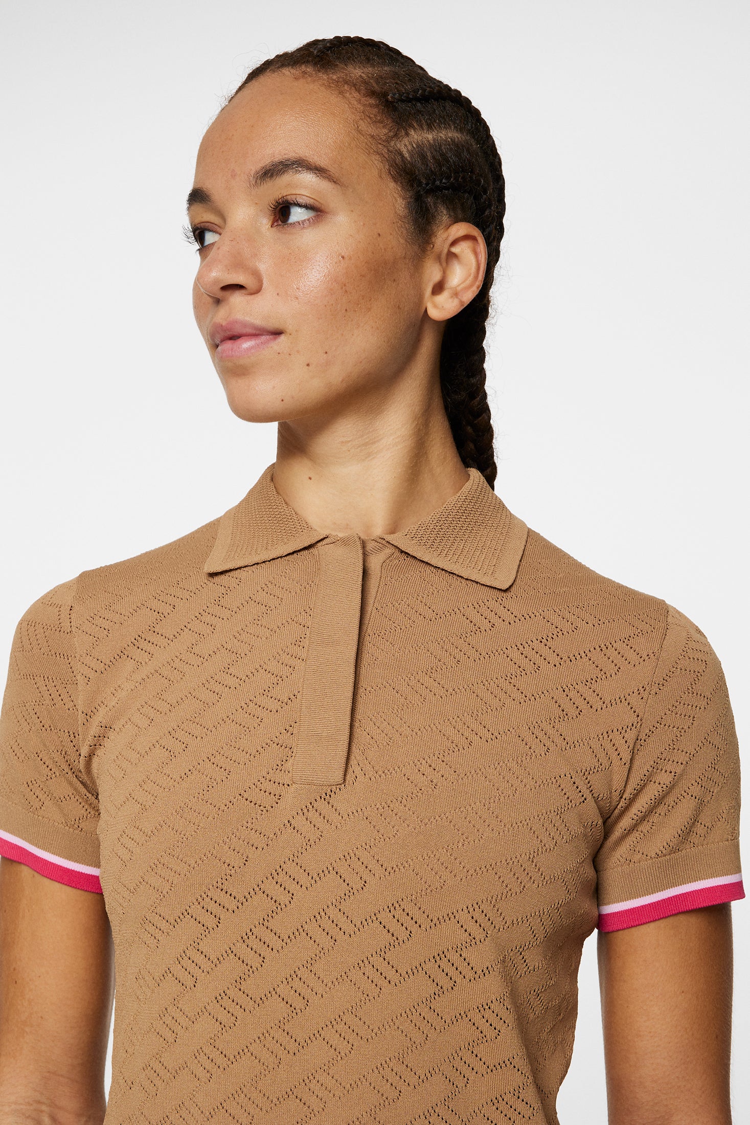 Lomi Knitted Polo Shirt / Tigers Eye - Image 5