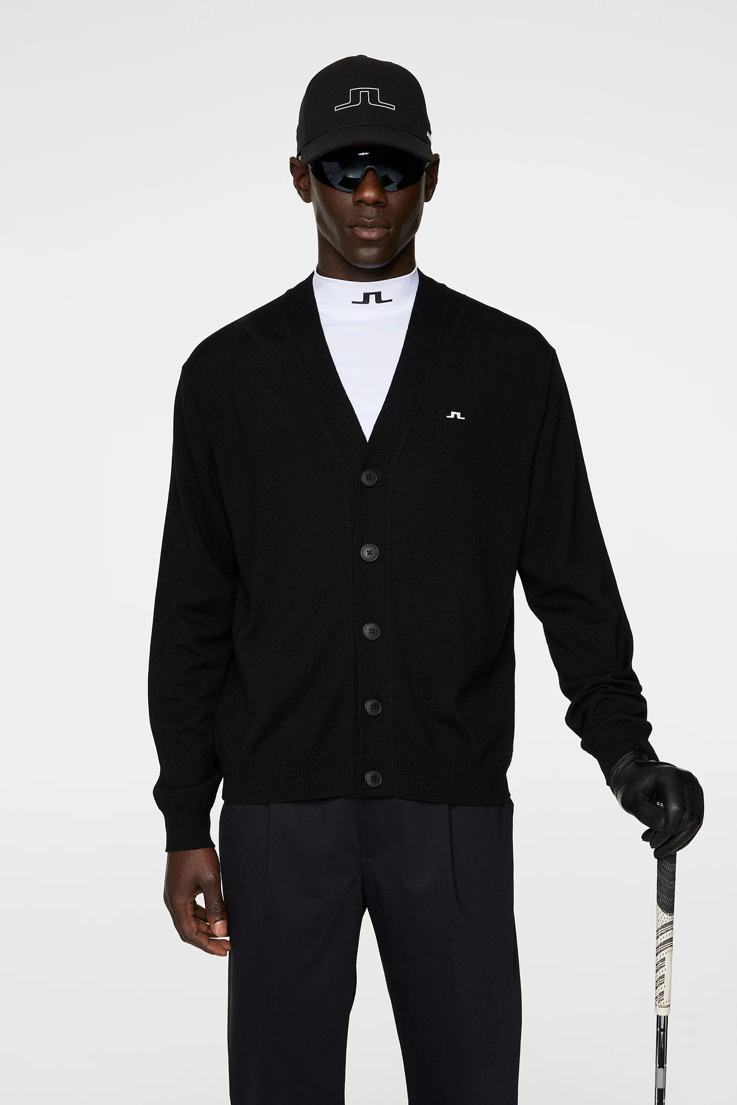 Lucas Knitted Cardigan / Black - Image 2