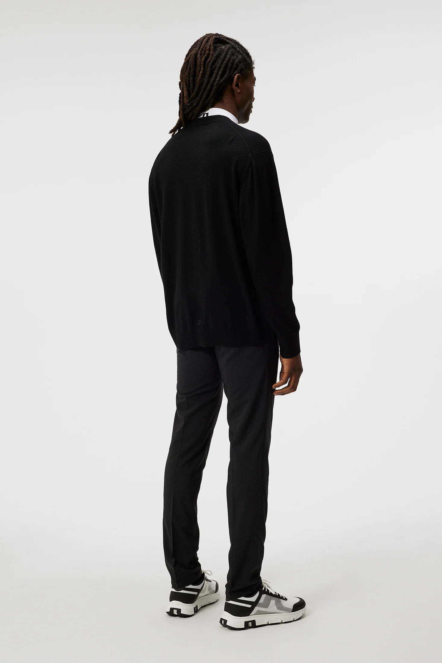 Lucas Knitted Cardigan / Black - Image 3