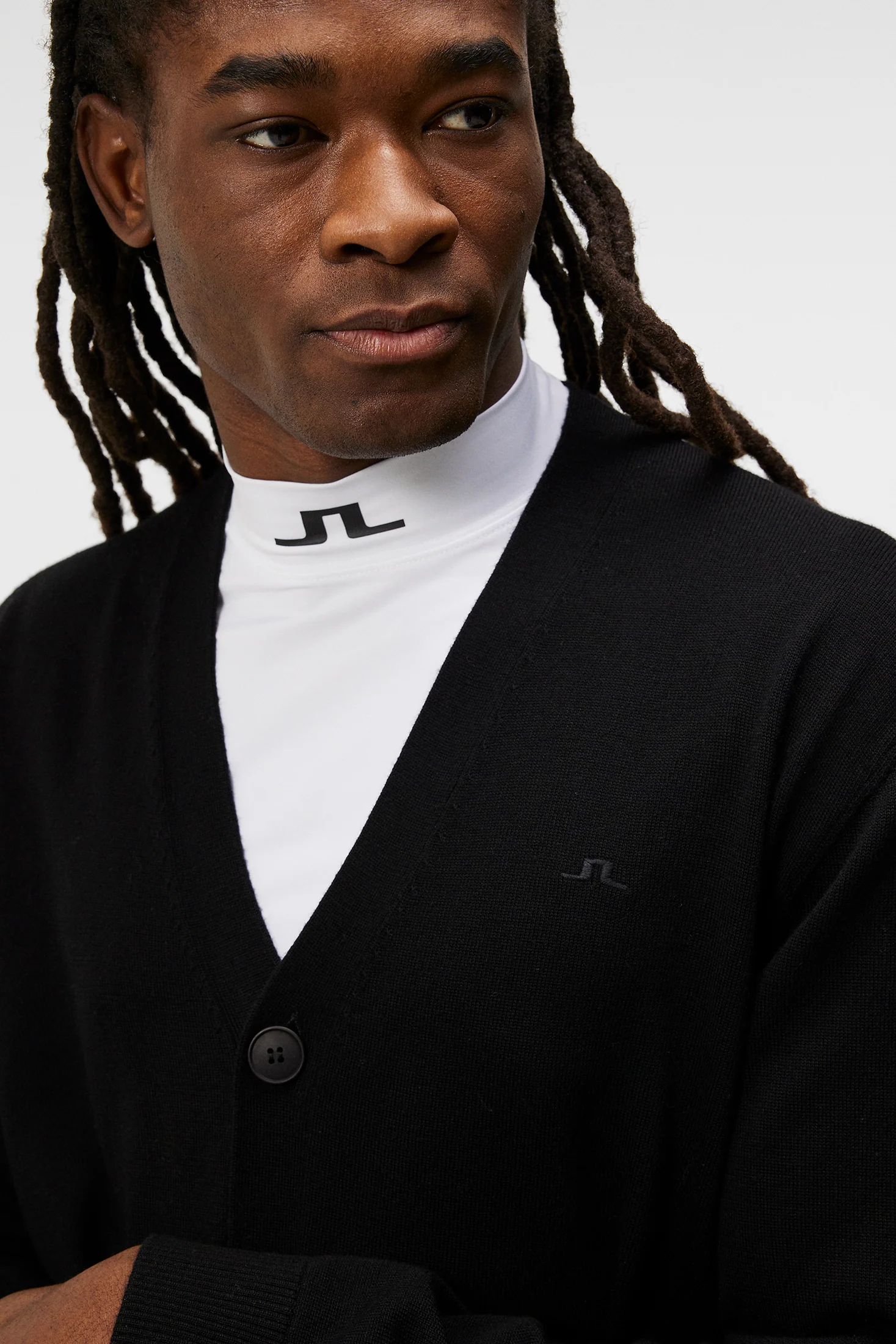 Lucas Knitted Cardigan / Black - Image 5