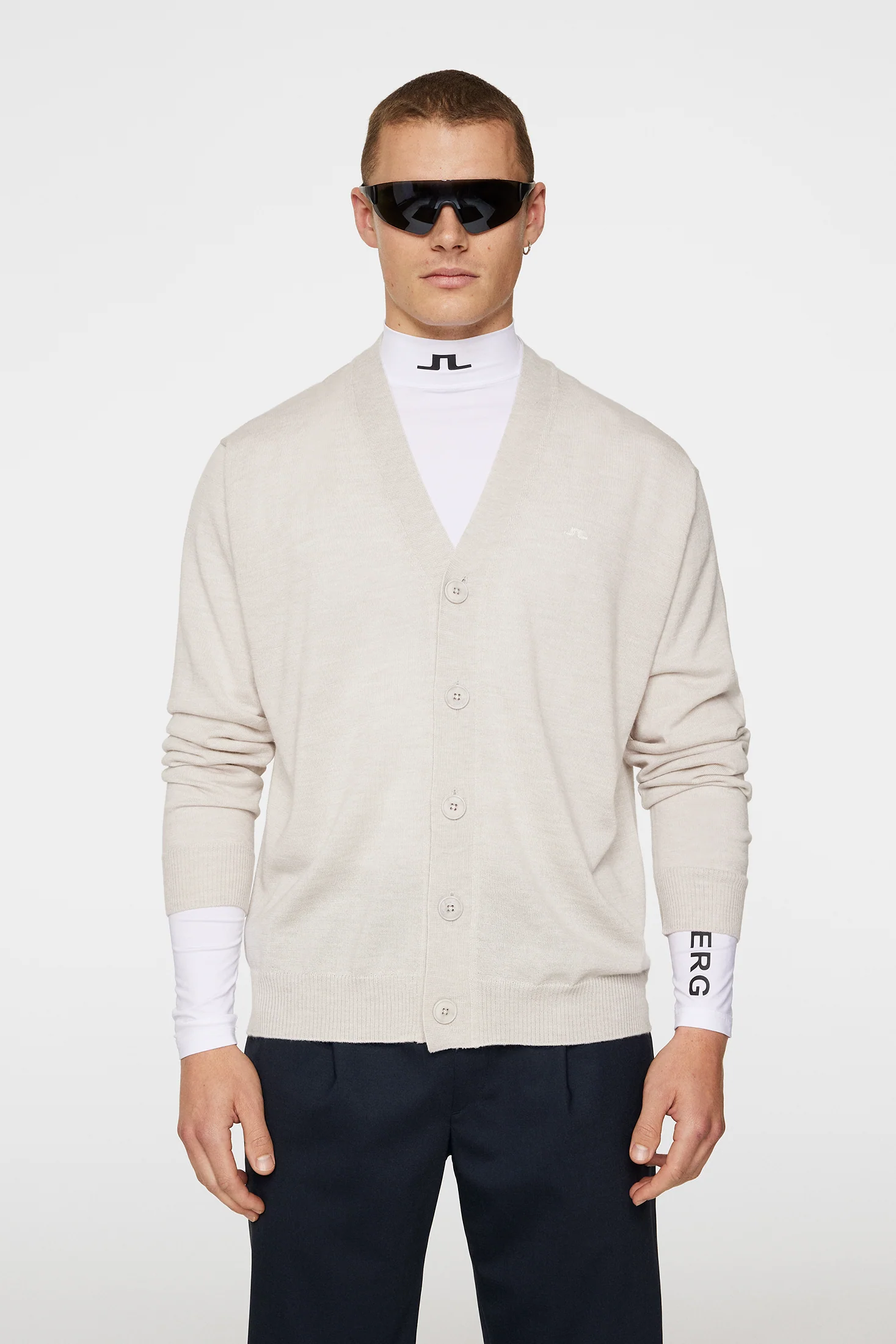 Lucas Knitted Cardigan / Moonbeam - Image 2