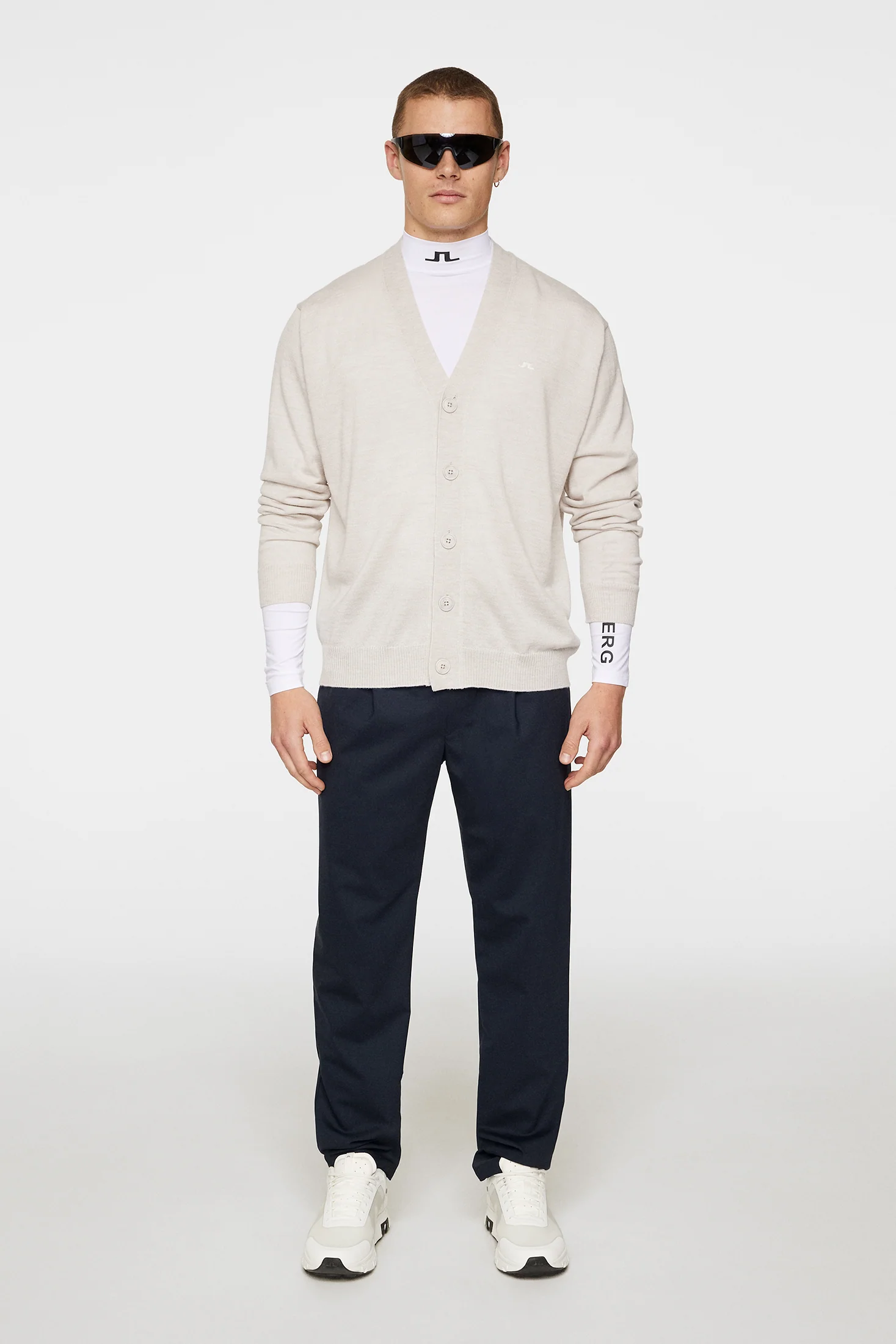 Lucas Knitted Cardigan / Moonbeam - Image 4