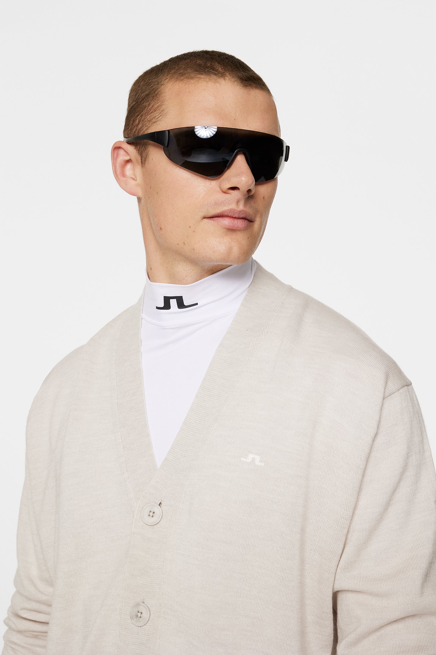 Lucas Knitted Cardigan / Moonbeam - Image 5