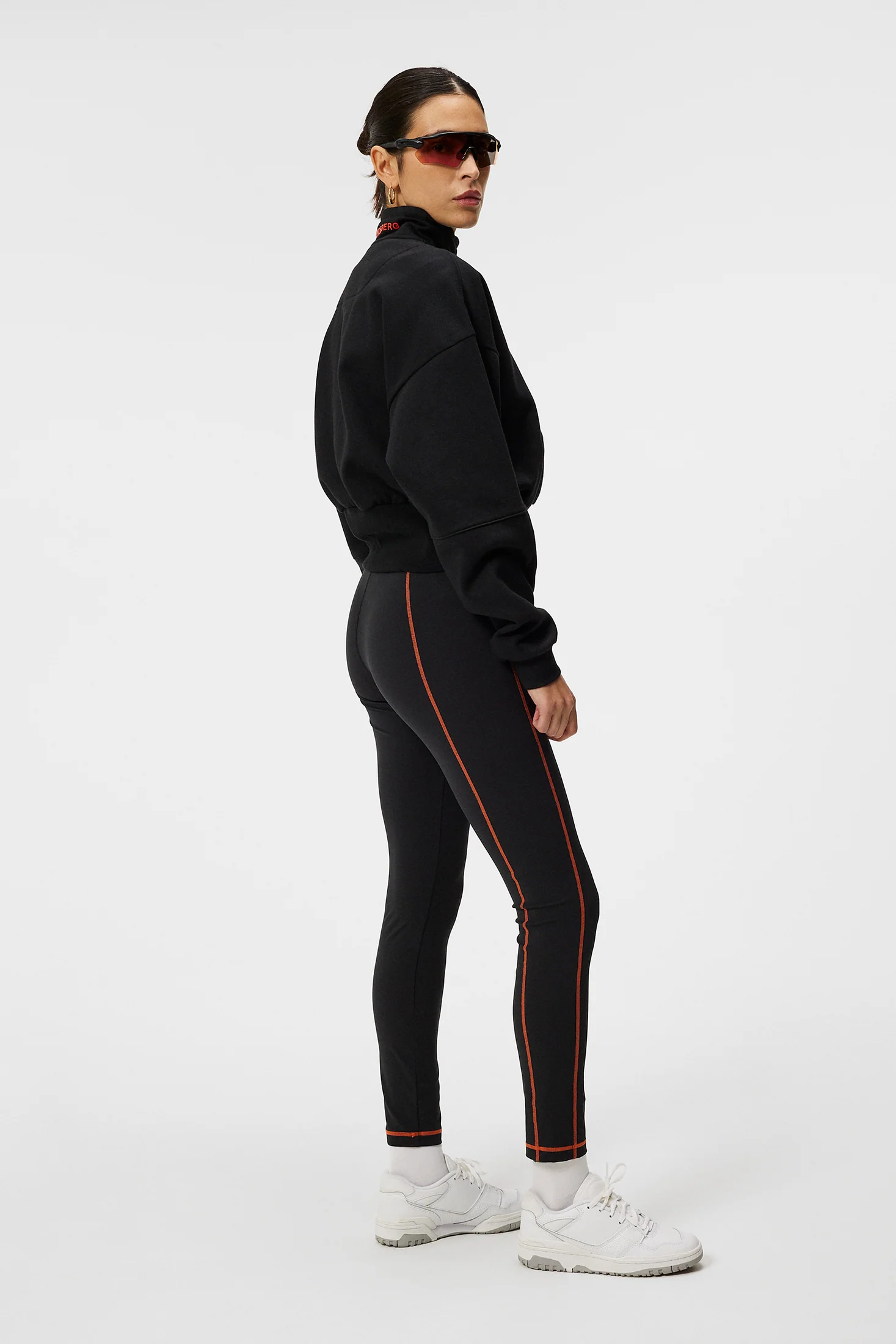 Lucia Zip Mock Neck / Black - Image 3