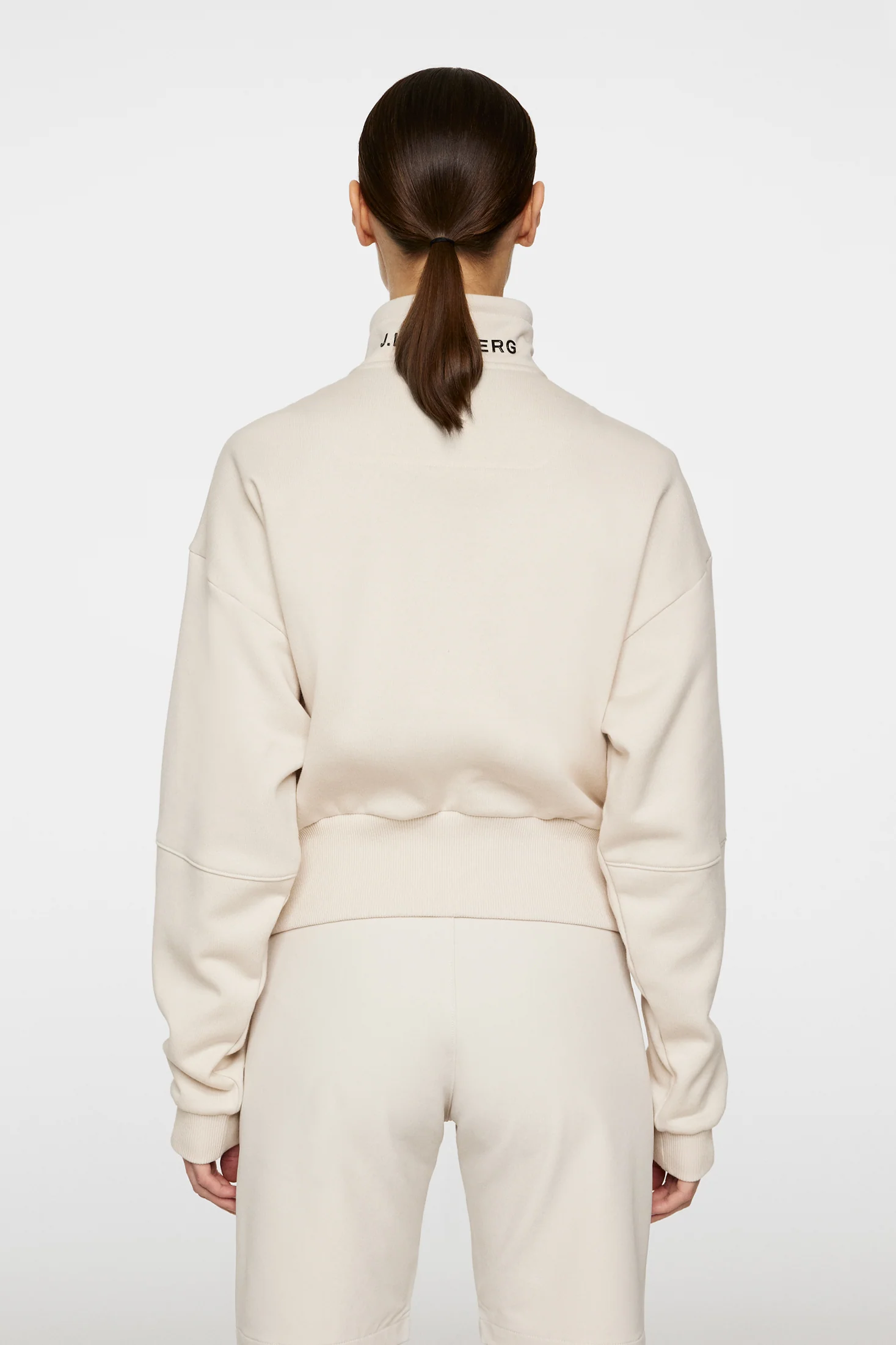 Lucia Zip Mock Neck / Moonbeam - Image 4